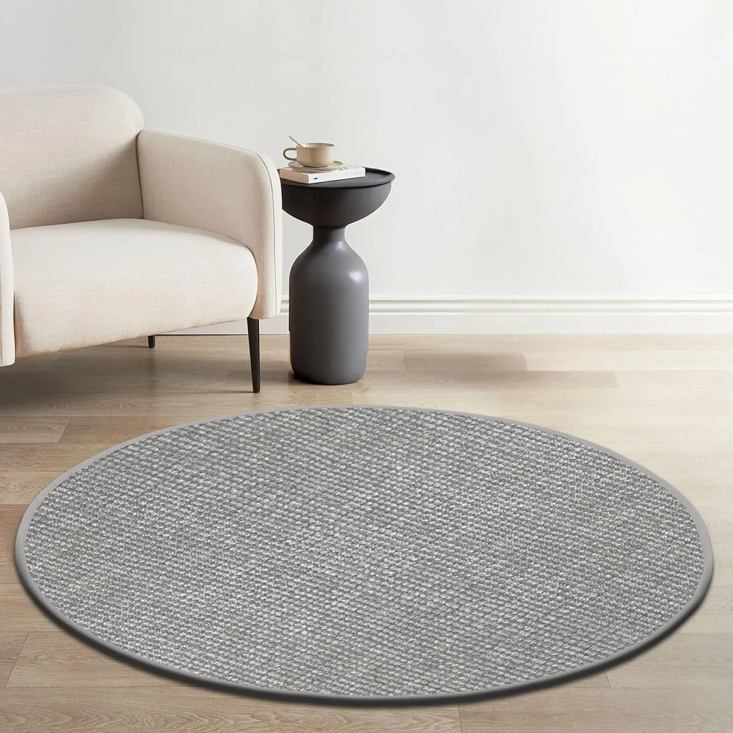 Delara Premium Handwoven Natural Fiber Area Rug. 60% Wool 40% Jute excellent choice in high-traffic areas such as Living rooms