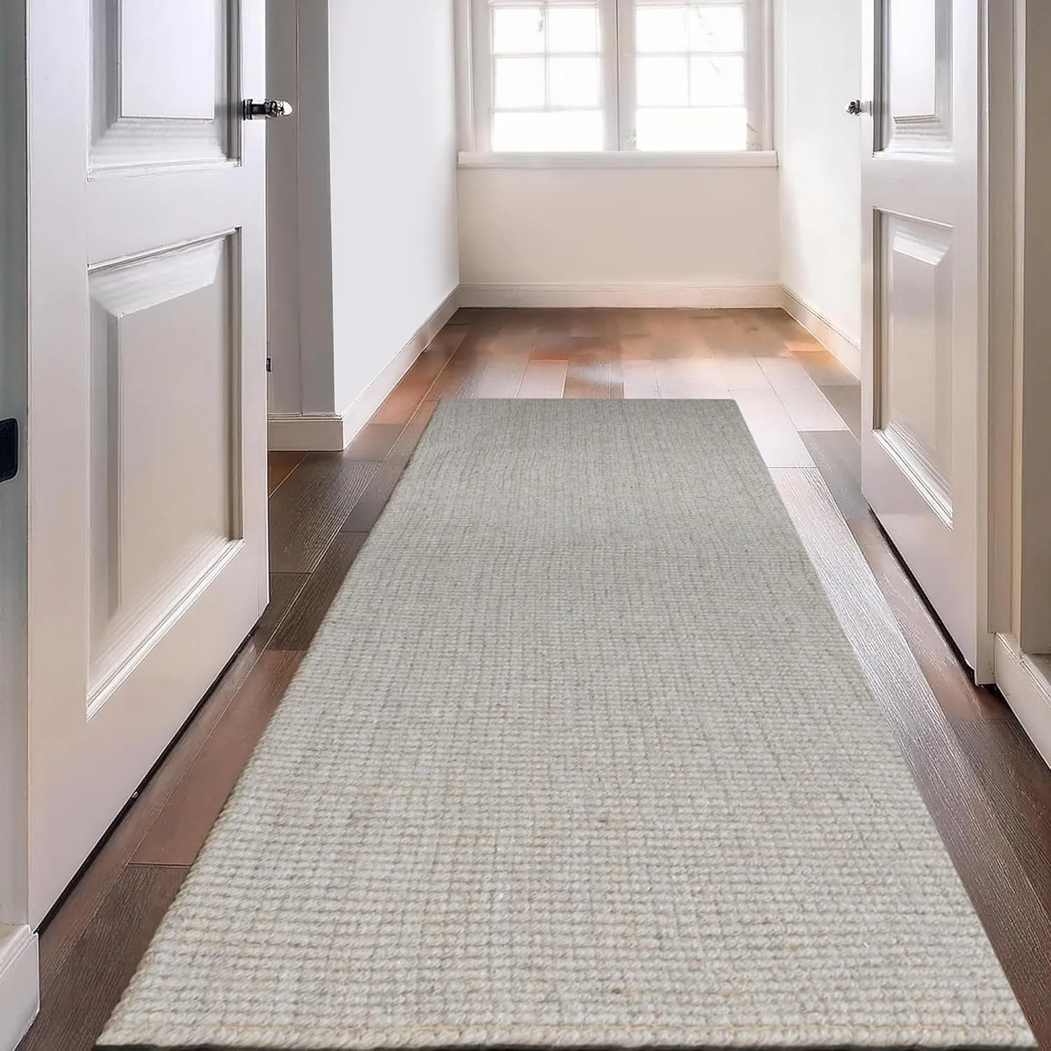 Delara Premium Handwoven Natural Fiber Area Rug. 60% Wool 40% Jute excellent choice in high-traffic areas such as Living rooms