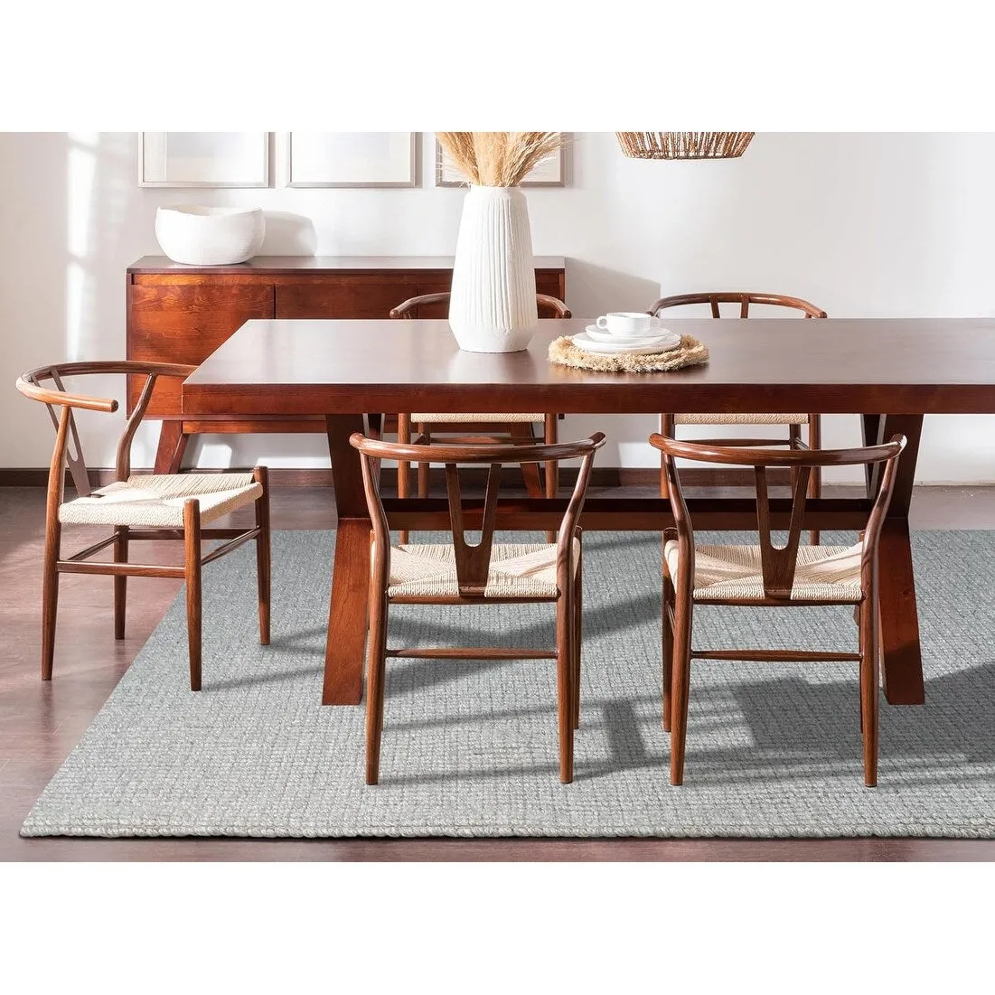 Delara Premium Handwoven Natural Fiber Area Rug. 60% Wool 40% Jute excellent choice in high-traffic areas such as Living rooms