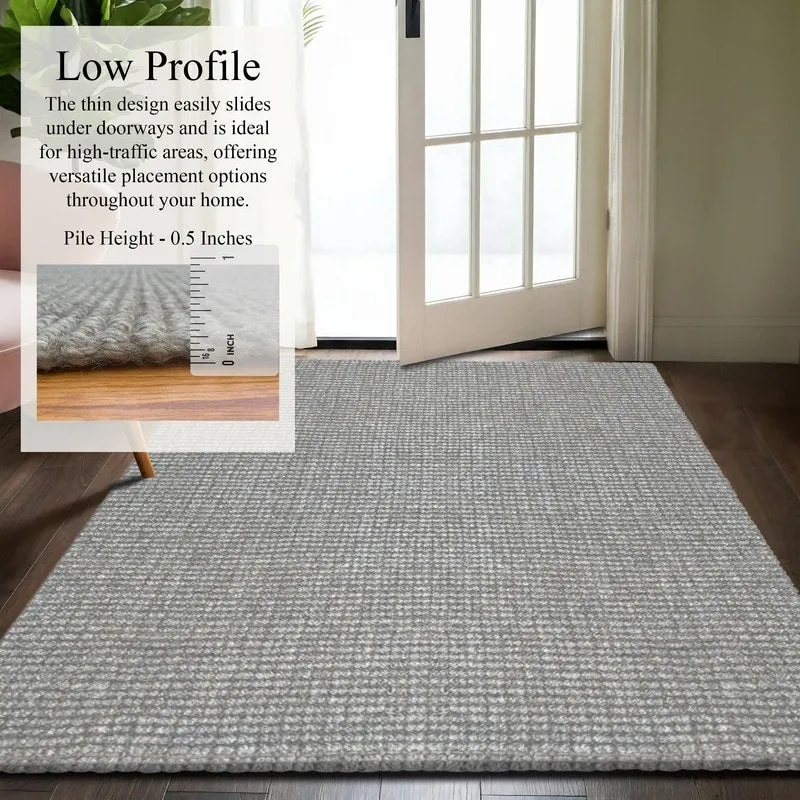 Delara Premium Handwoven Natural Fiber Area Rug. 60% Wool 40% Jute excellent choice in high-traffic areas such as Living rooms