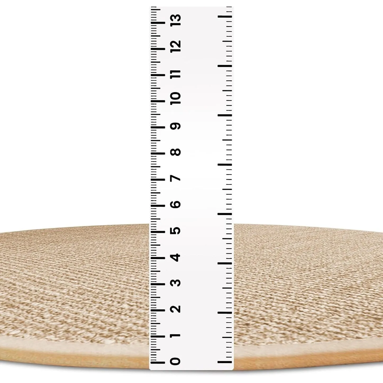 Delara Premium Handwoven Natural Fiber Area Rug Boucle 100% Jute excellent choice in high-traffic areas such as Living rooms