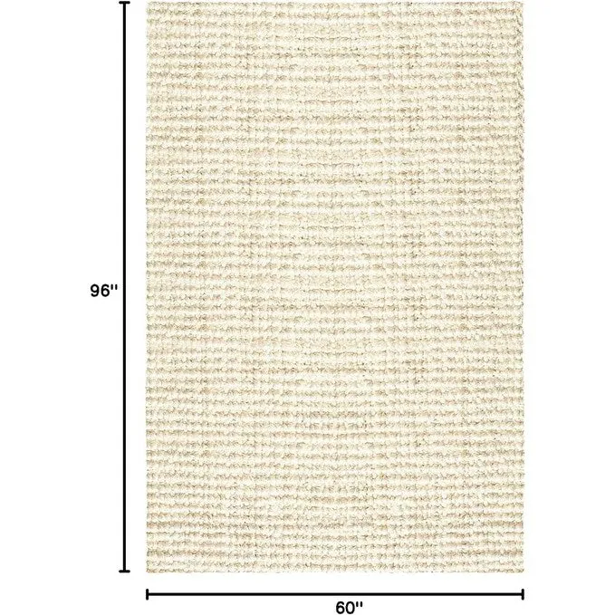 Delara Premium Handwoven Natural Fiber Area Rug Boucle 100% Jute excellent choice in high-traffic areas such as Living rooms