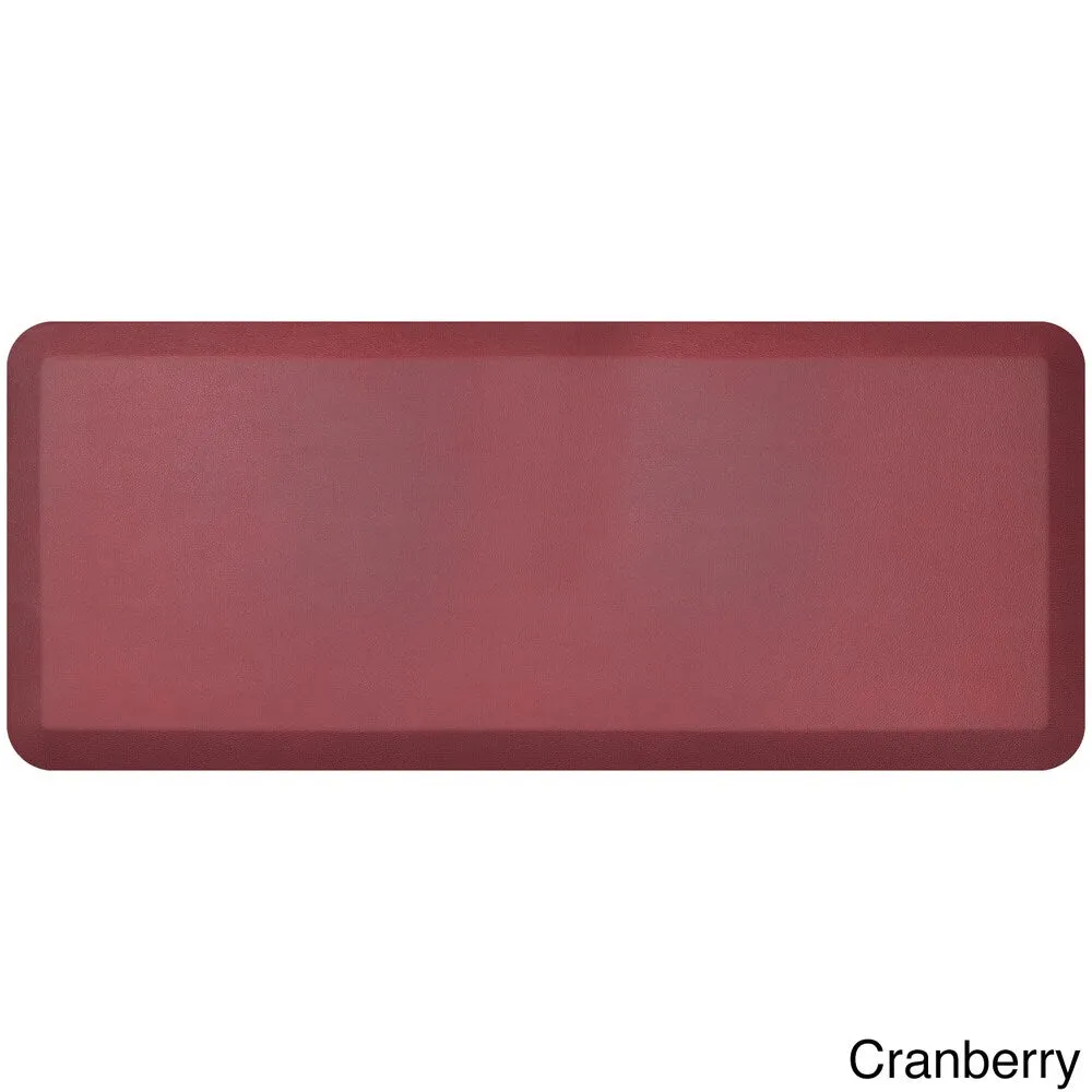 Designer Comfort Leathergrain Anti-Fatigue Kitchen Mat - 1'8 x 4' - 1'8 x 4'
