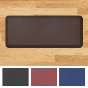 Designer Comfort Leathergrain Anti-Fatigue Kitchen Mat - 1'8 x 4' - 1'8 x 4'