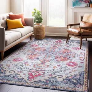 Distressed Bohemian Machine Washable Area Rug
