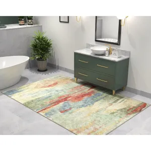 Domani Grove Machine Washable Mid-Century Abstract Area Rug