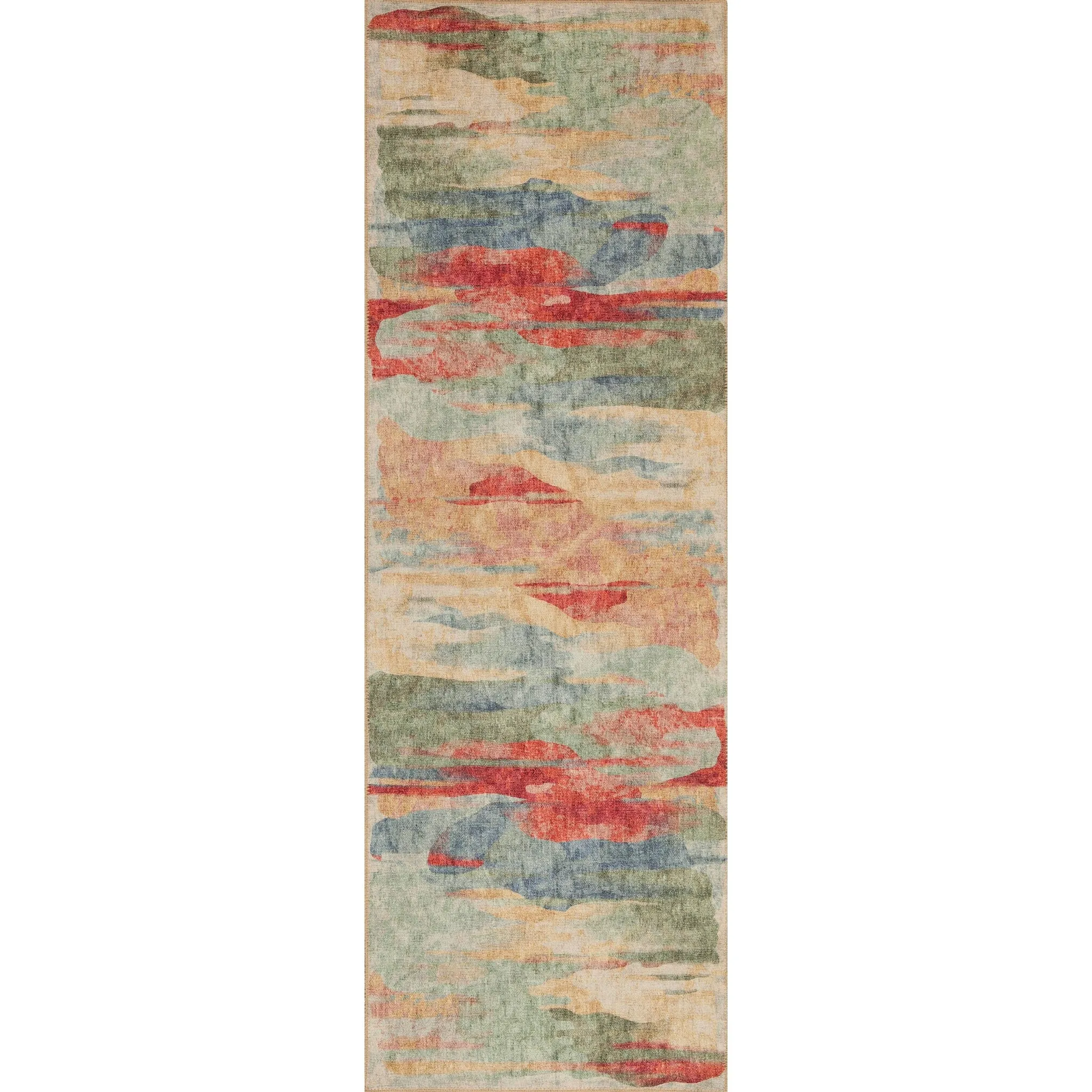 Domani Grove Machine Washable Mid-Century Abstract Area Rug