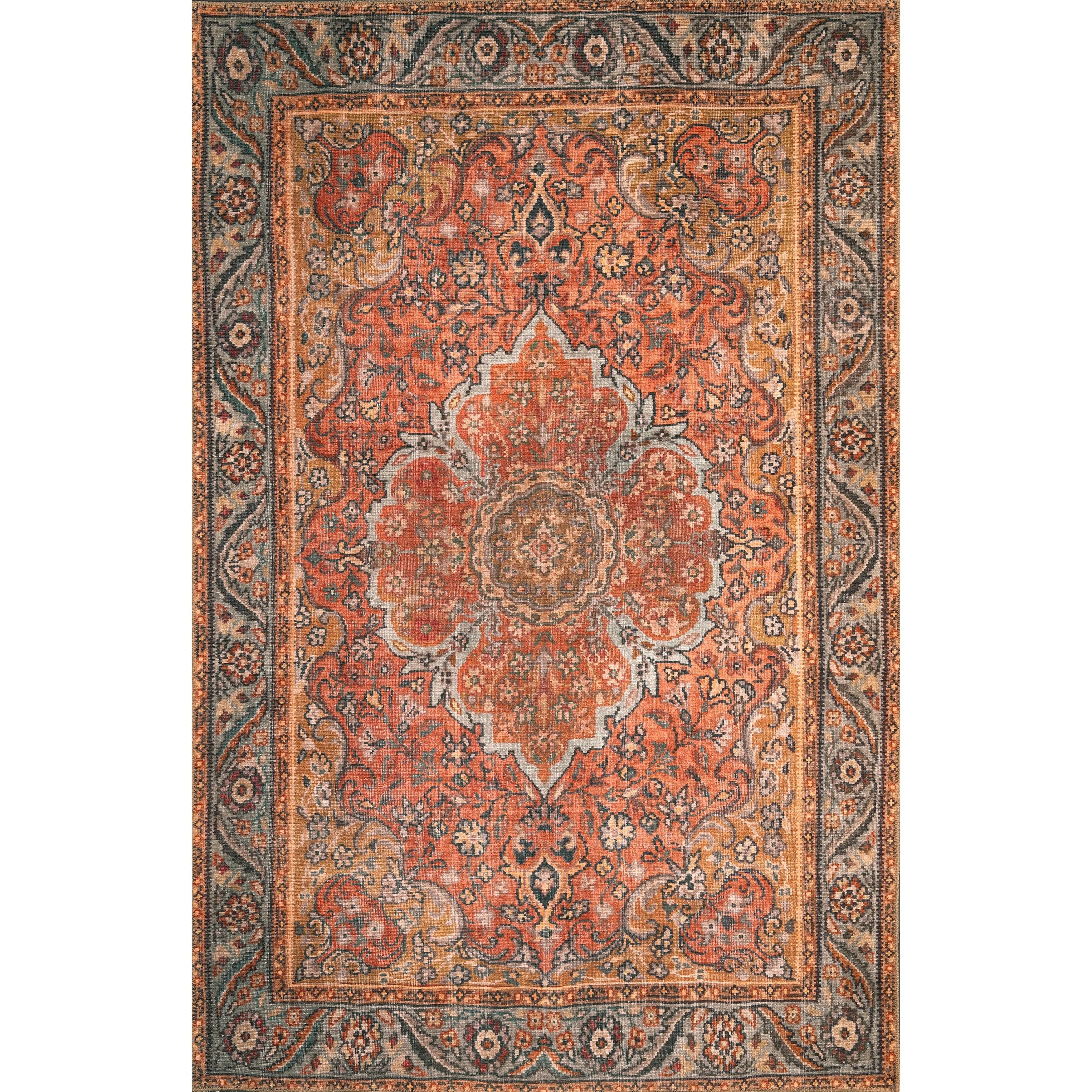 Domani Grove Machine Washable Rustic Boho Dreams Area Rug