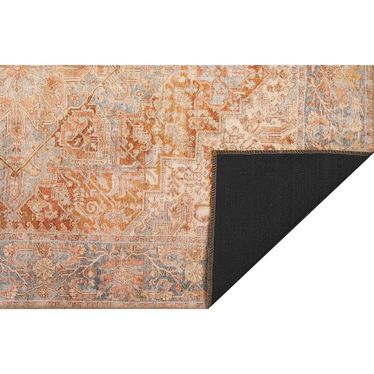 Domani Grove Machine Washable Rustic Persian Area Rug