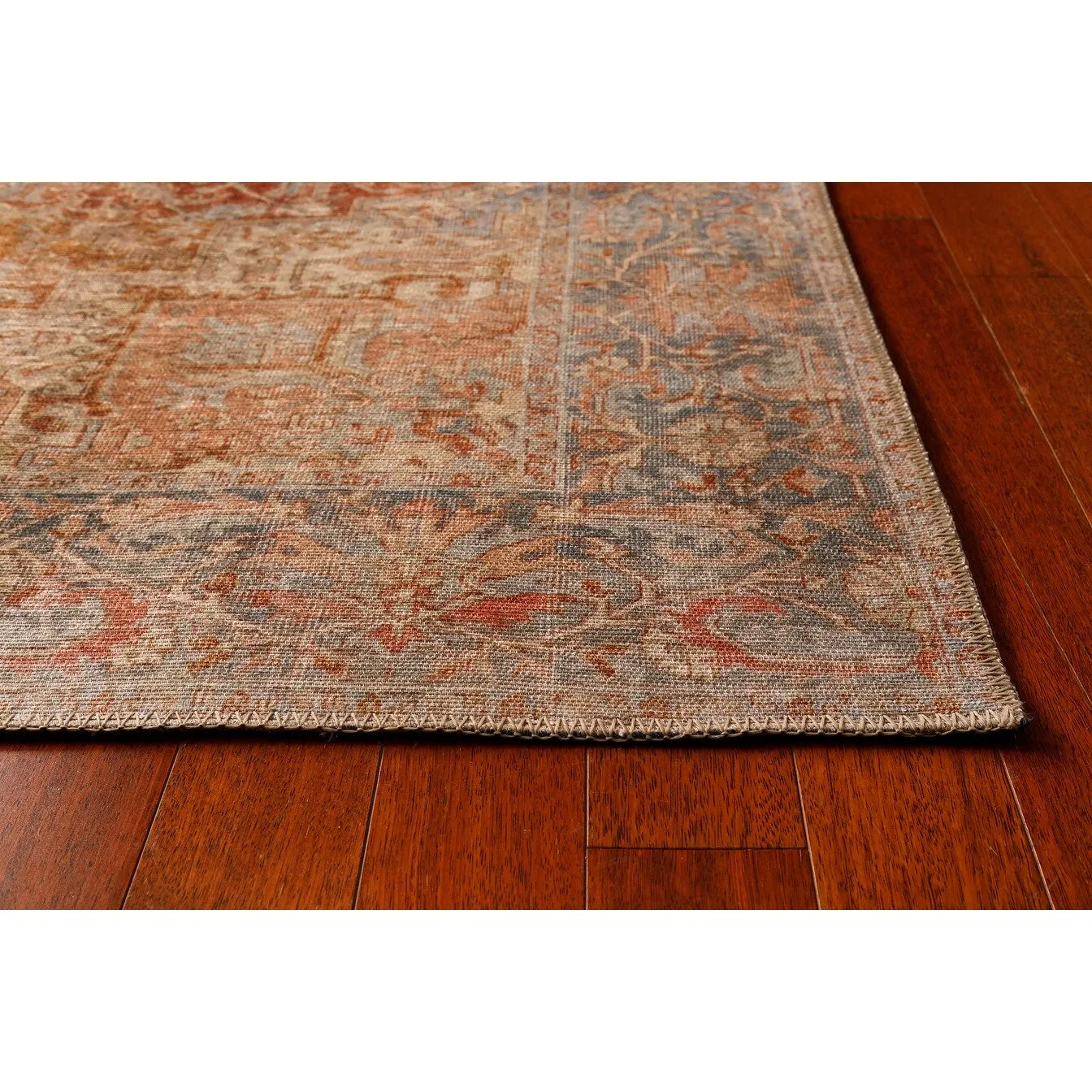 Domani Grove Machine Washable Rustic Persian Area Rug