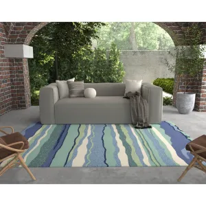 Domani Trails Nautical Stripes Indoor/Outdoor Area Rug