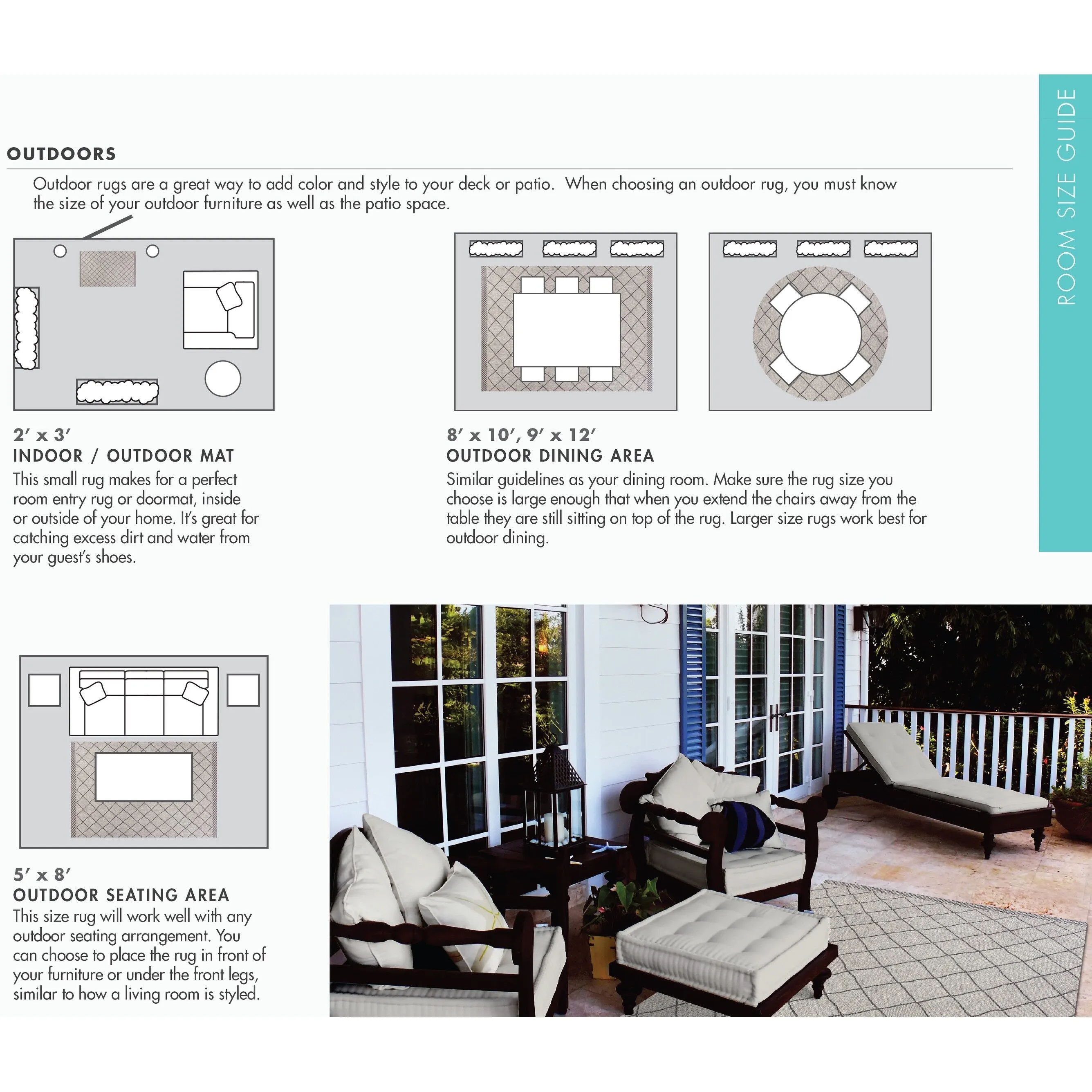 Domani Trails Nautical Stripes Indoor/Outdoor Area Rug