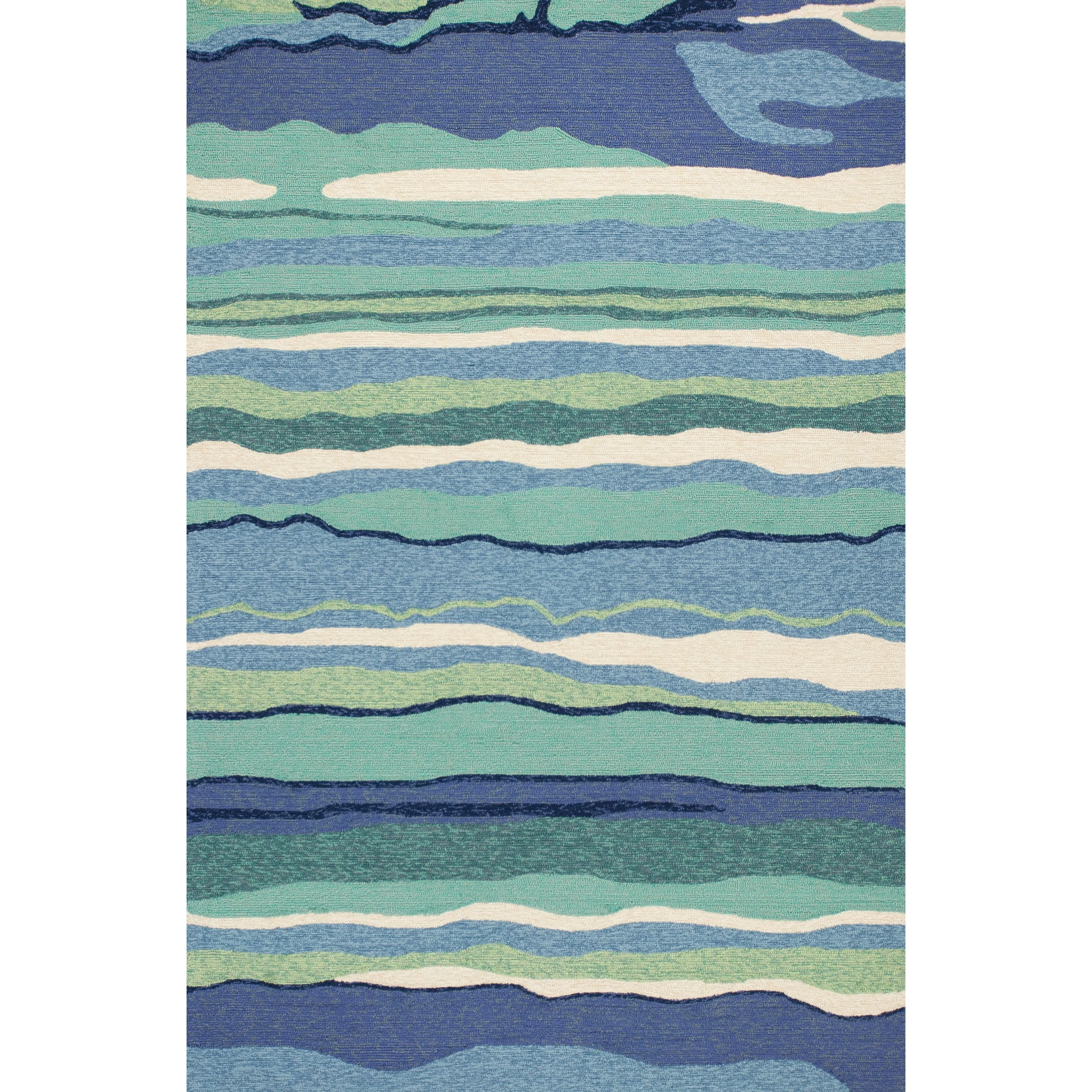 Domani Trails Nautical Stripes Indoor/Outdoor Area Rug