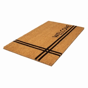 Entryways Crisscross Welcome Coir Doormat