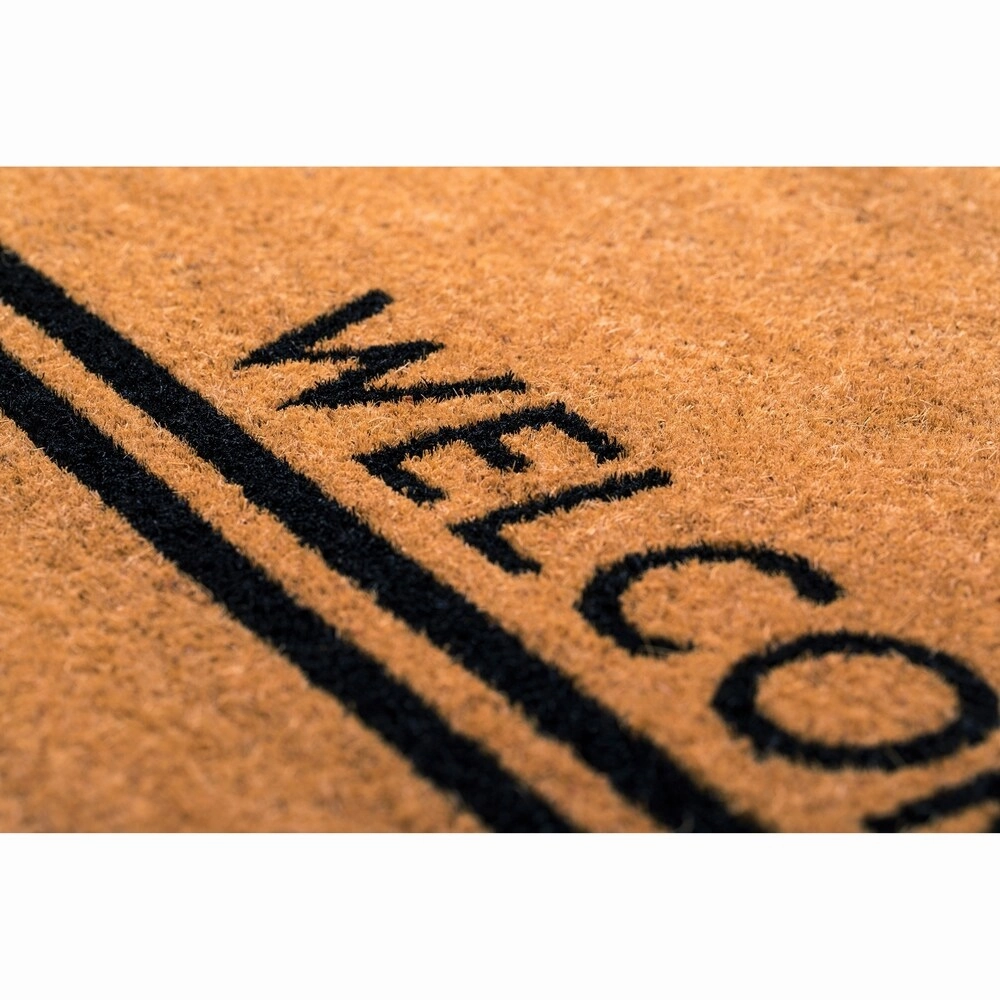 Entryways Crisscross Welcome Coir Doormat