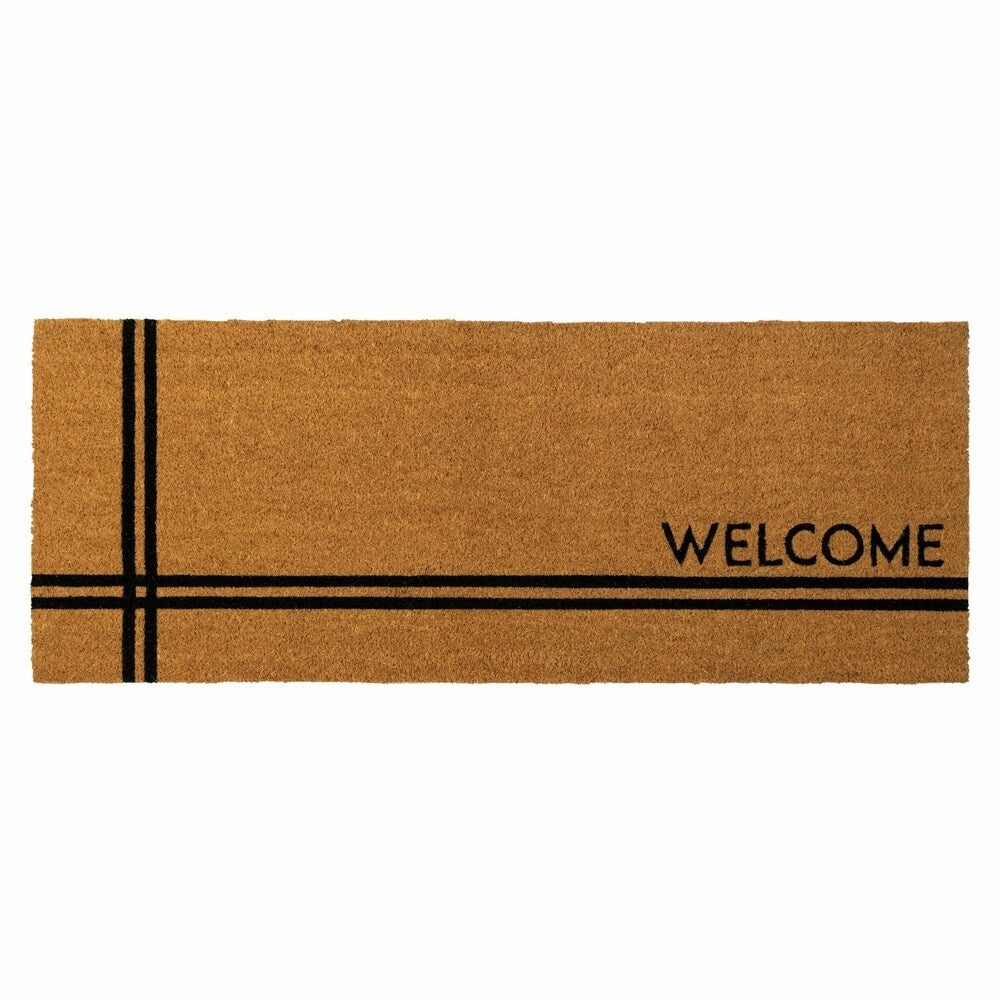 Entryways Crisscross Welcome Coir Doormat
