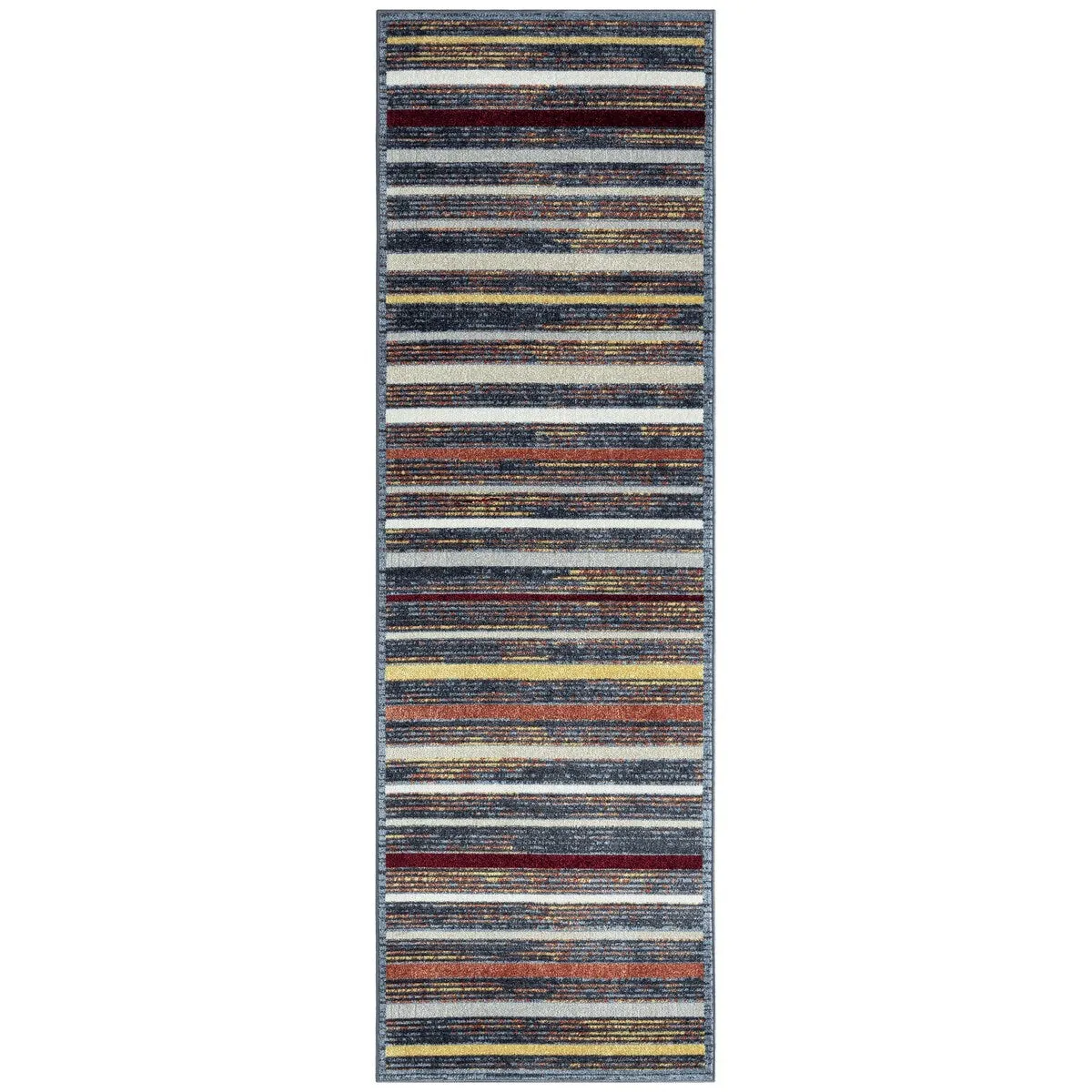 Everwash Treasure Striped Modern Machine Washable Area Rug