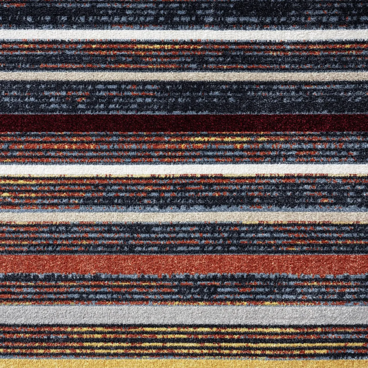 Everwash Treasure Striped Modern Machine Washable Area Rug