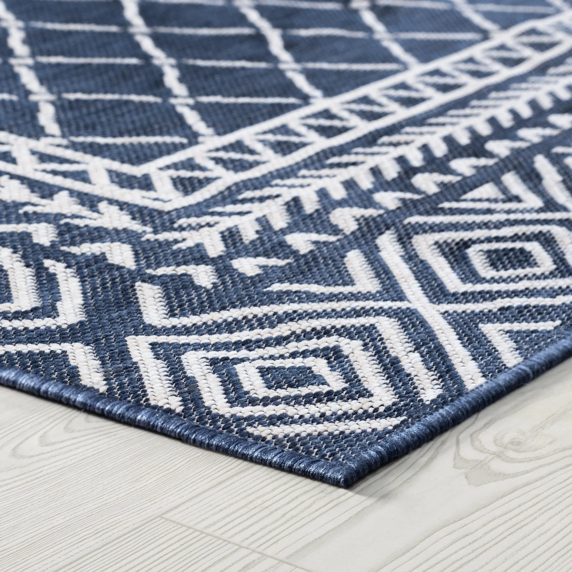 Exo Coastal Diamond Indoor/Outdoor Area Rug