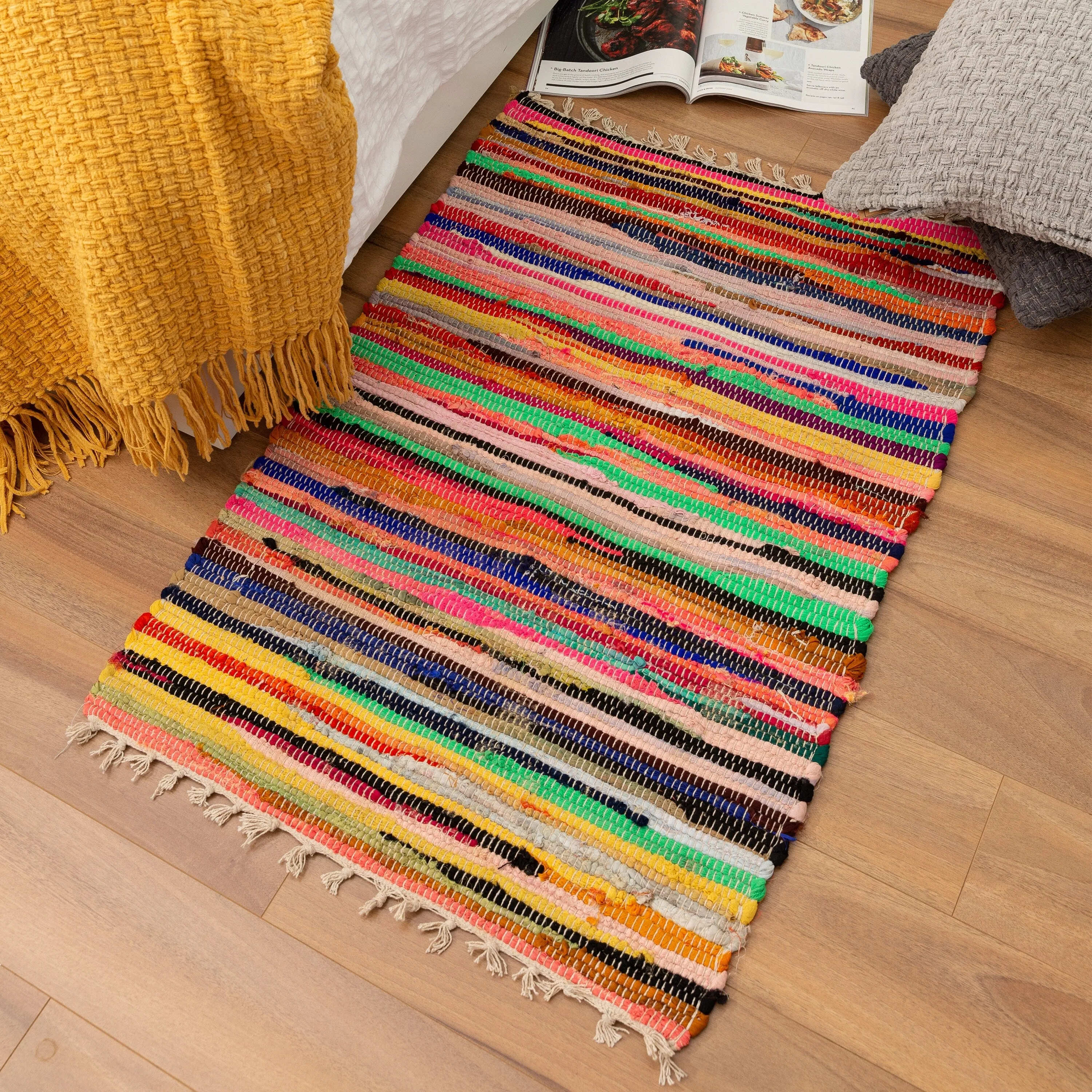 Fabstyles Spectrum Cotton Handmade Area Rag Rug