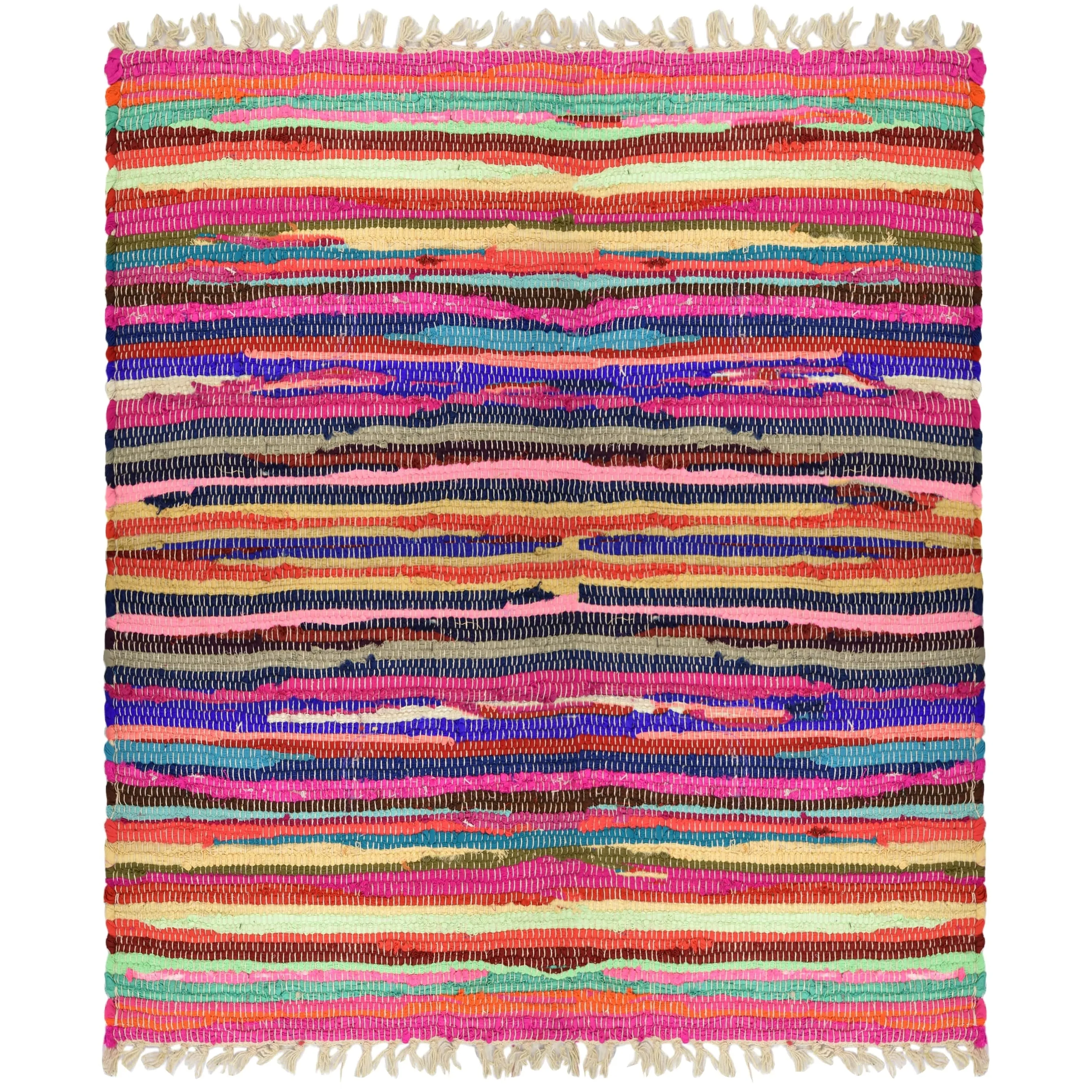 Fabstyles Spectrum Cotton Handmade Area Rag Rug