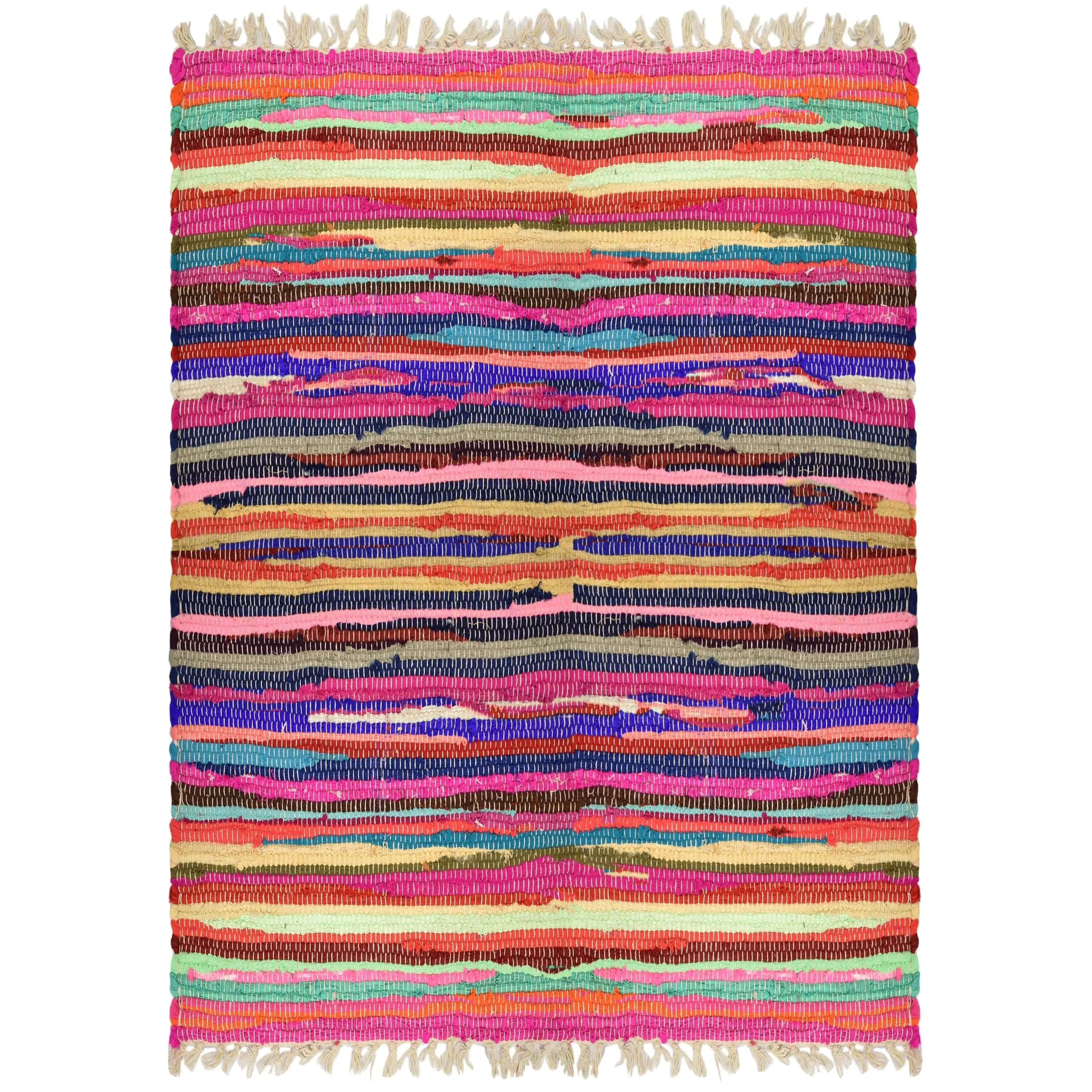 Fabstyles Spectrum Cotton Handmade Area Rag Rug