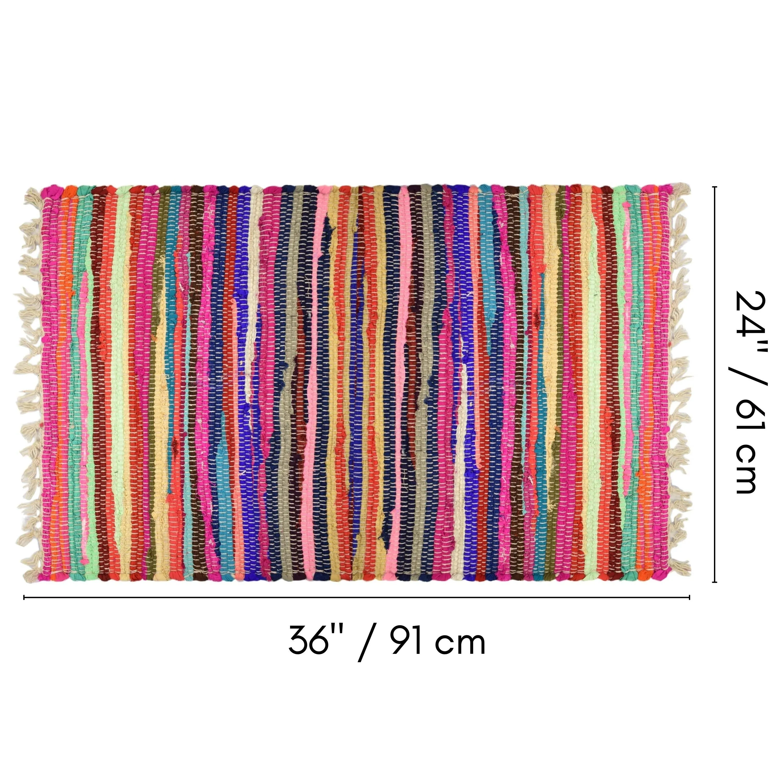 Fabstyles Spectrum Cotton Handmade Area Rag Rug