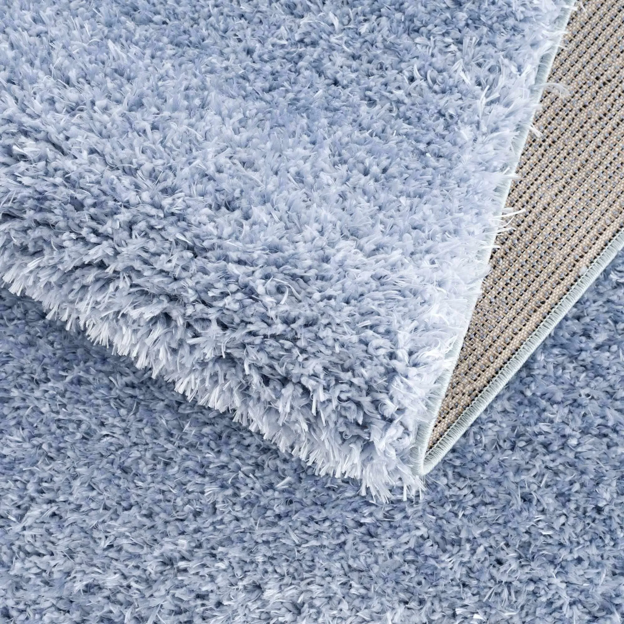 Faina Machine Washable Fluffy Carpet Solid Shag Plain Area Rug
