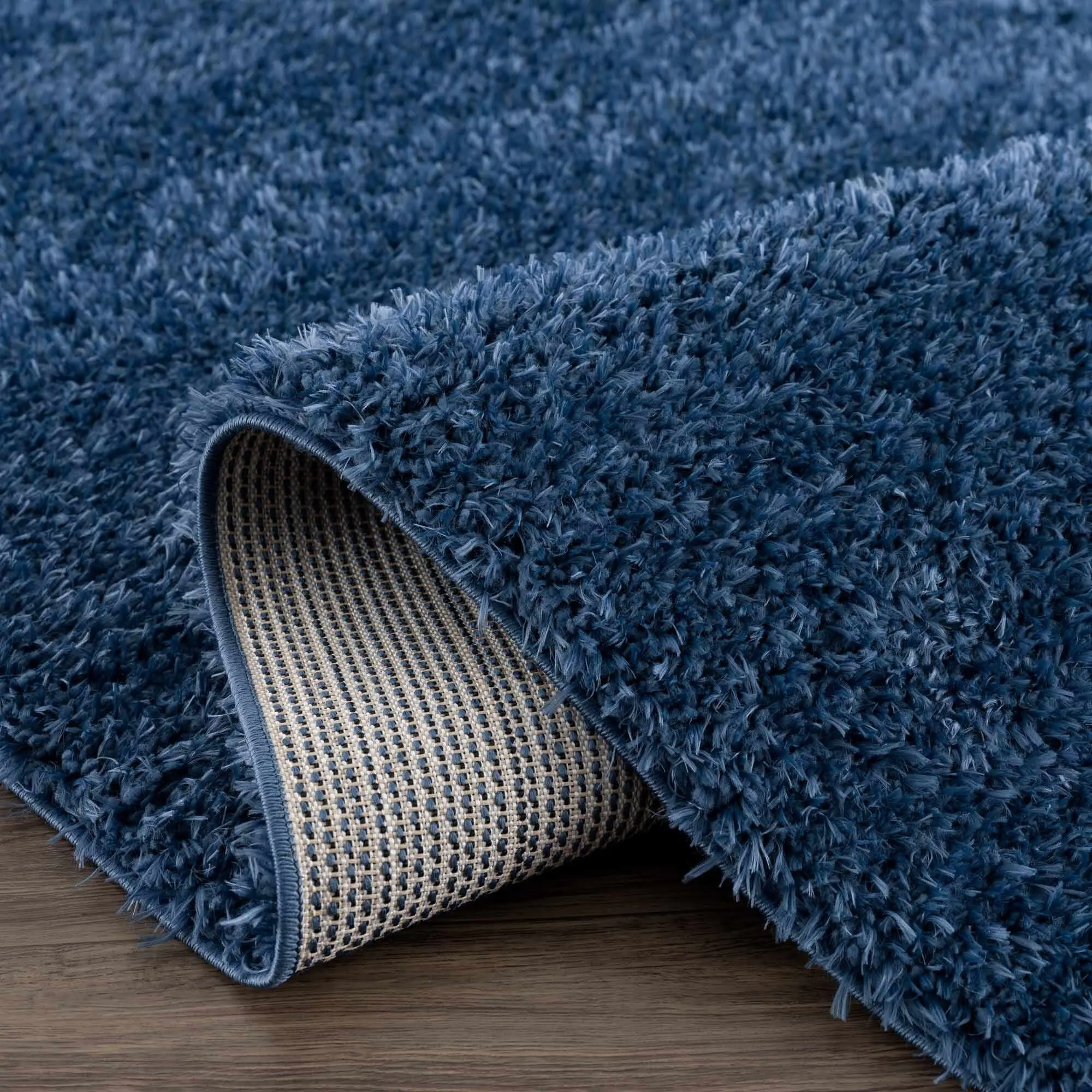 Faina Machine Washable Fluffy Carpet Solid Shag Plain Area Rug