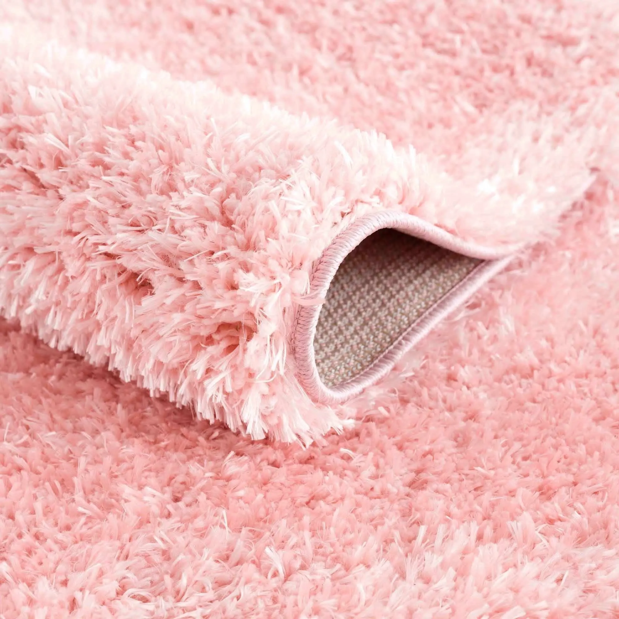 Faina Machine Washable Fluffy Carpet Solid Shag Plain Area Rug