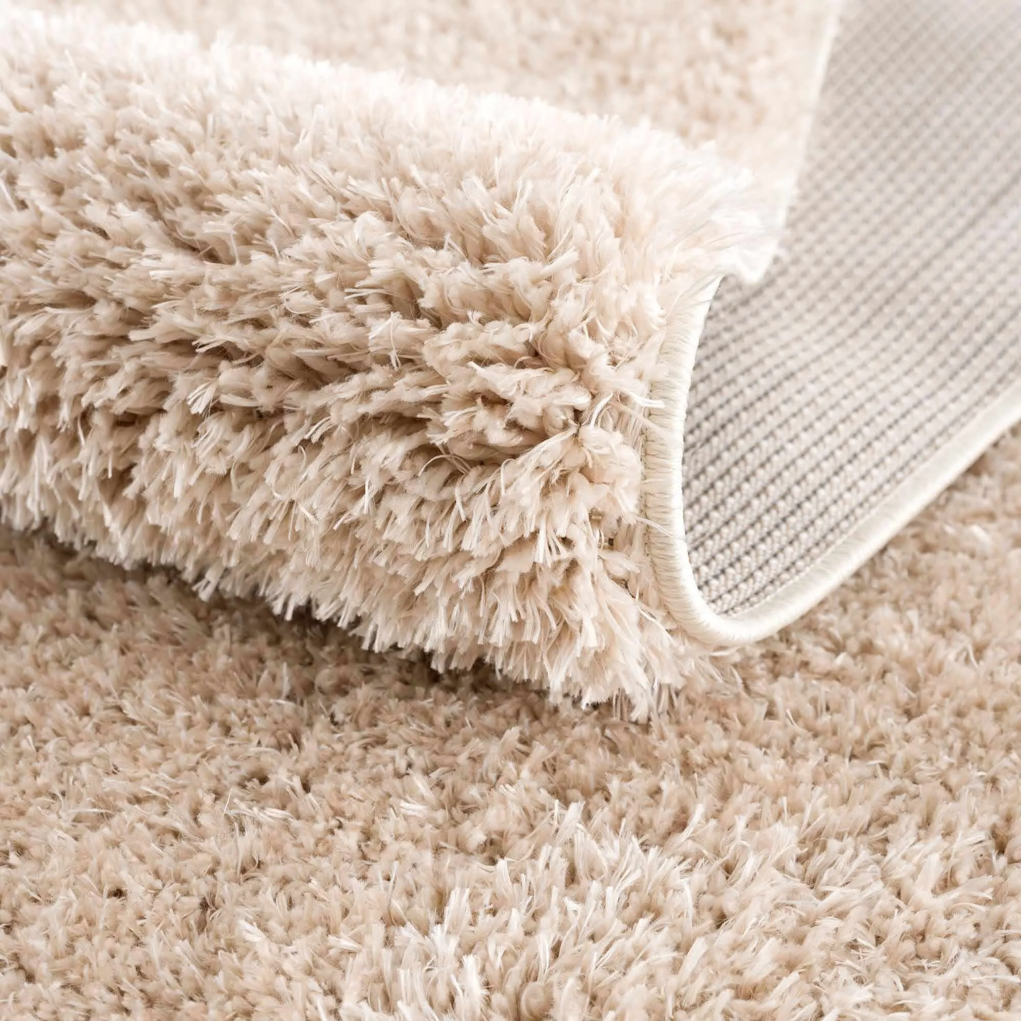 Faina Machine Washable Fluffy Carpet Solid Shag Plain Area Rug