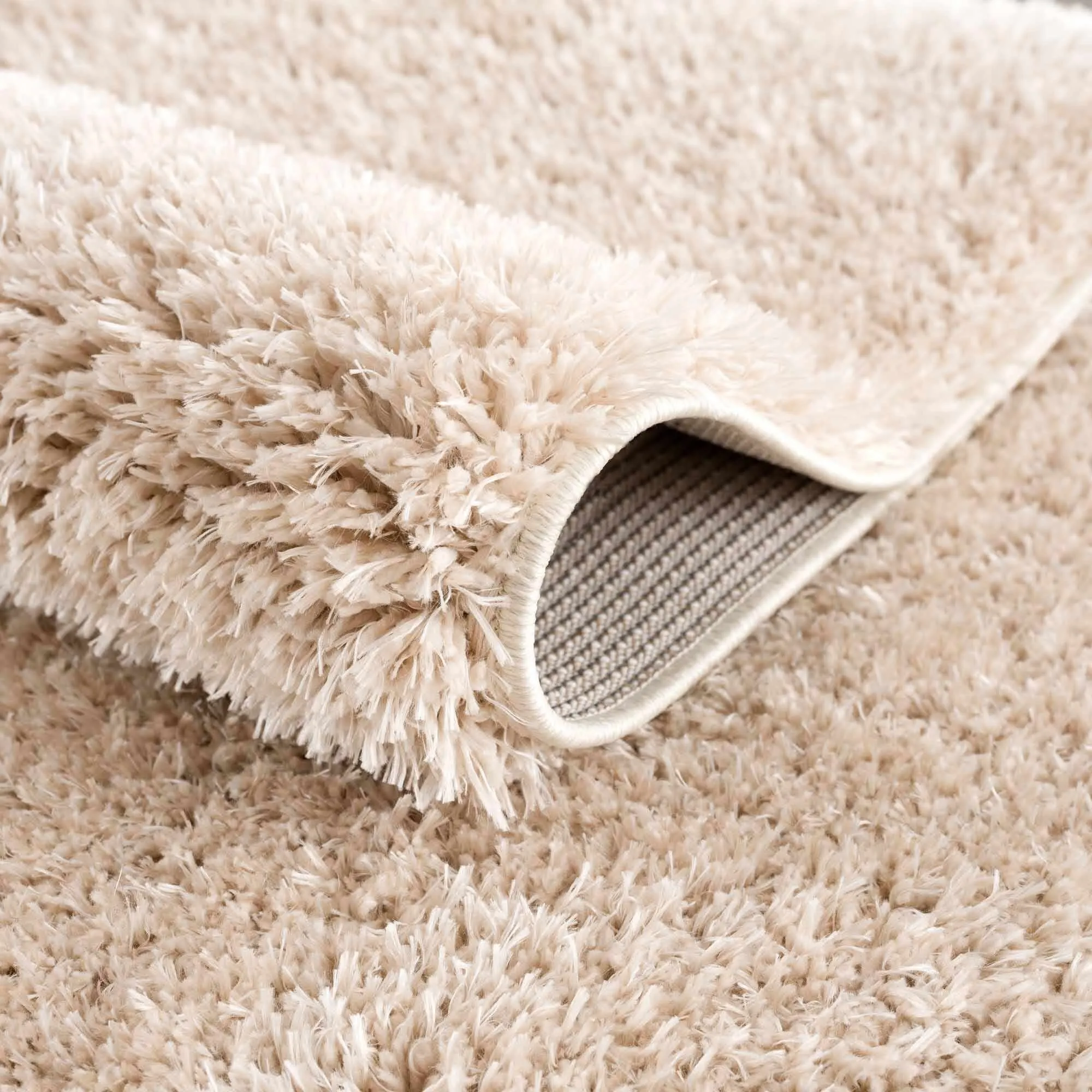 Faina Machine Washable Fluffy Carpet Solid Shag Plain Area Rug