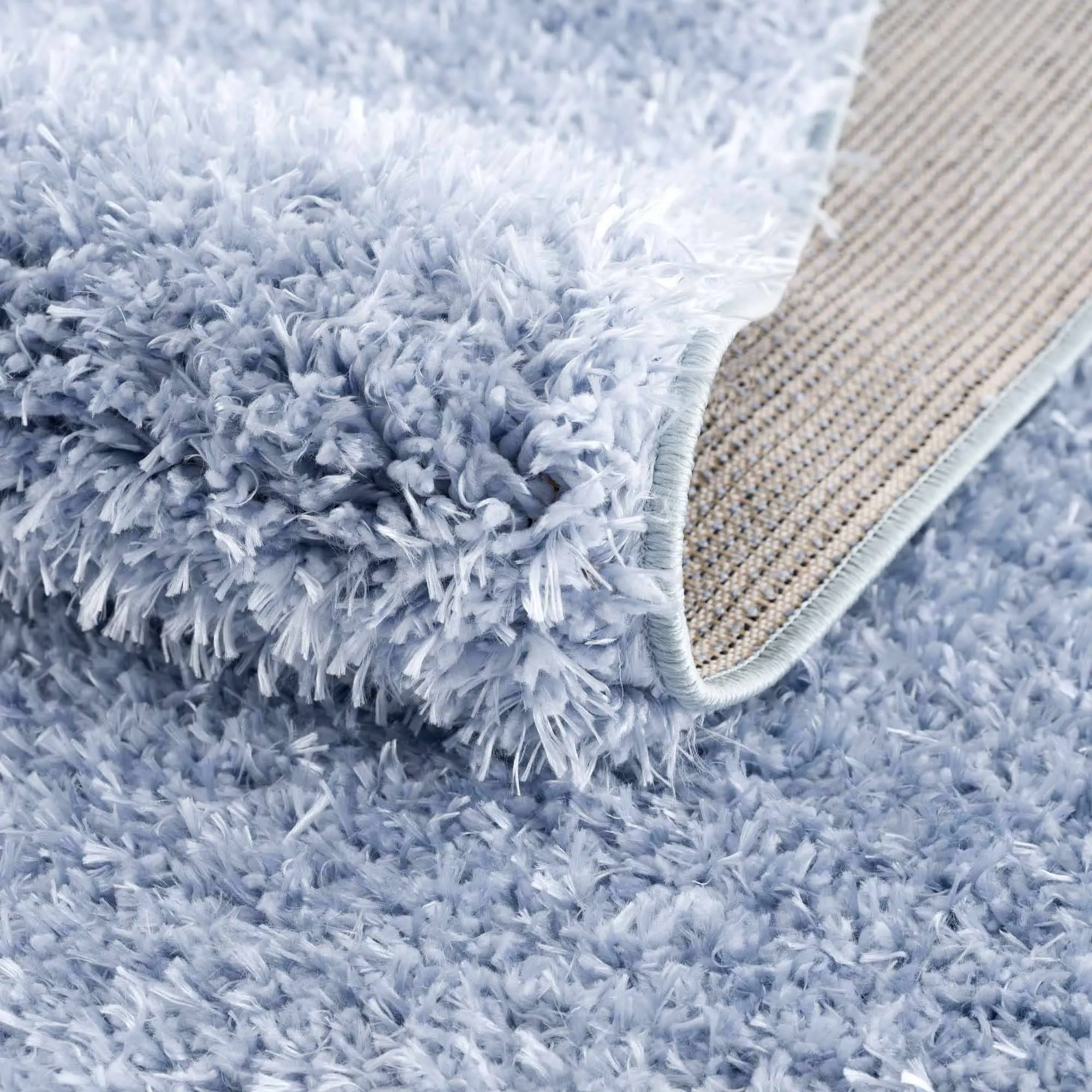 Faina Machine Washable Fluffy Carpet Solid Shag Plain Area Rug