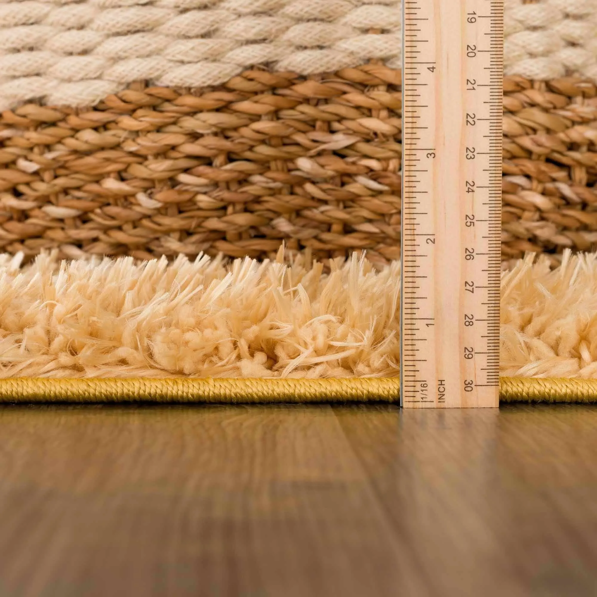 Faina Machine Washable Fluffy Carpet Solid Shag Plain Area Rug