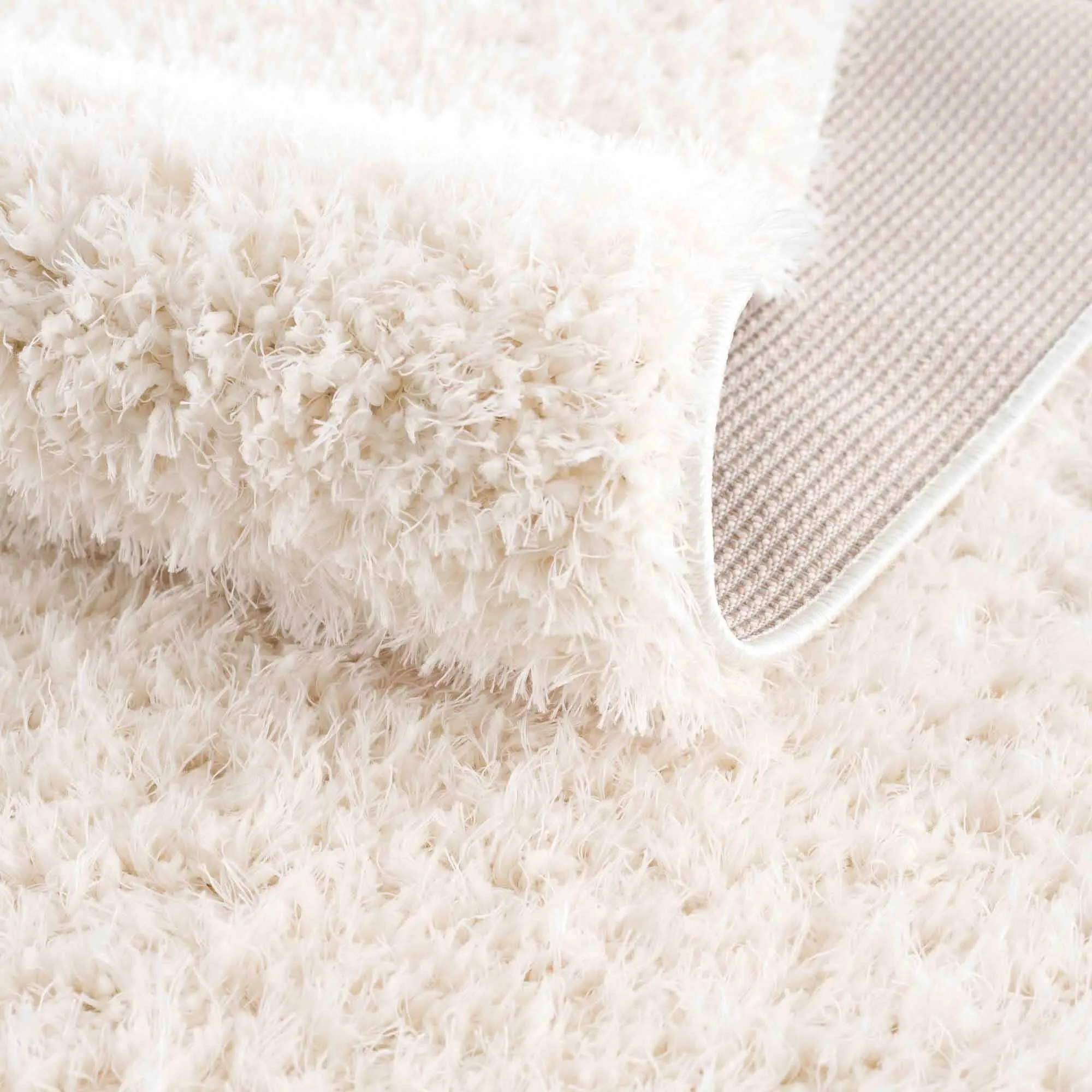 Faina Machine Washable Fluffy Carpet Solid Shag Plain Area Rug