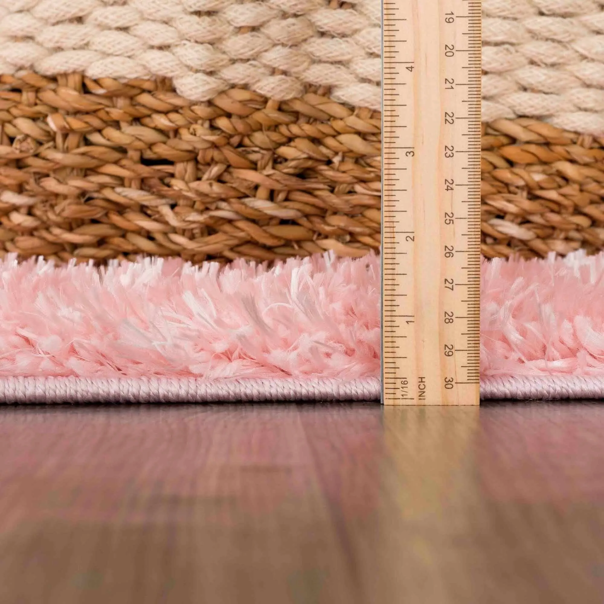 Faina Machine Washable Fluffy Carpet Solid Shag Plain Area Rug