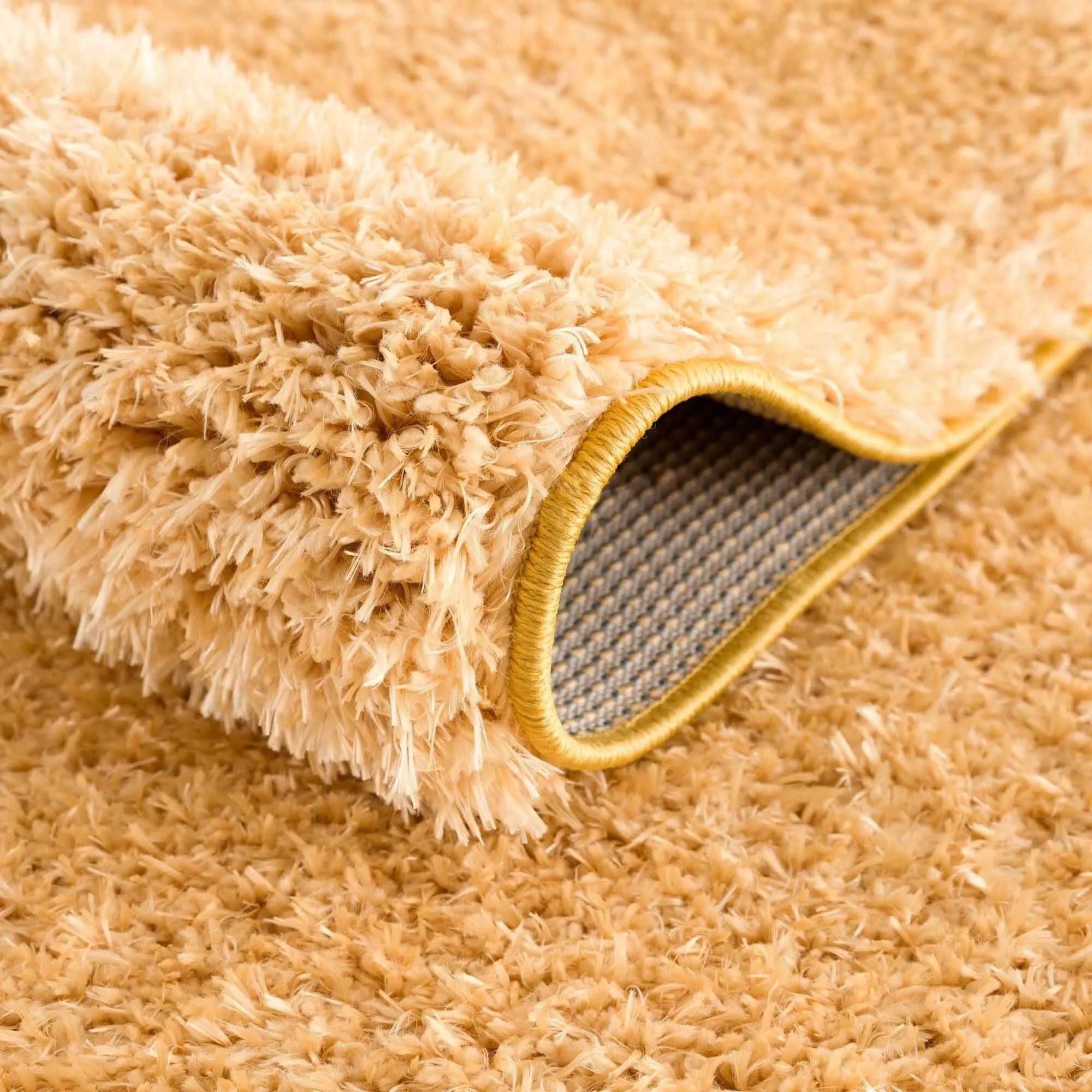 Faina Machine Washable Fluffy Carpet Solid Shag Plain Area Rug