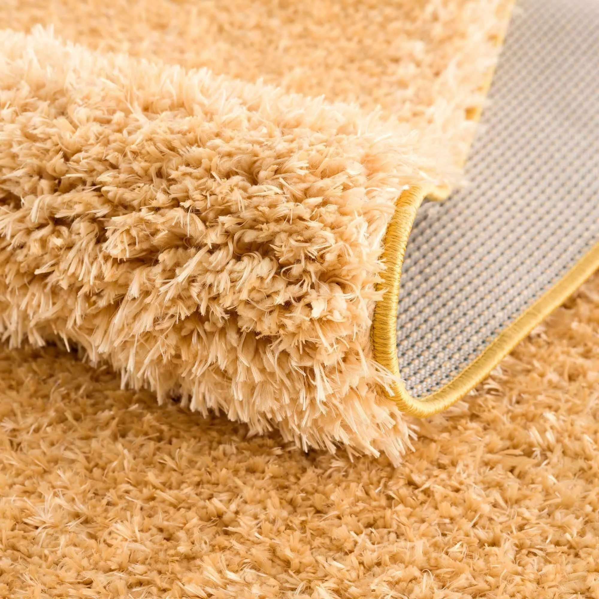 Faina Machine Washable Fluffy Carpet Solid Shag Plain Area Rug