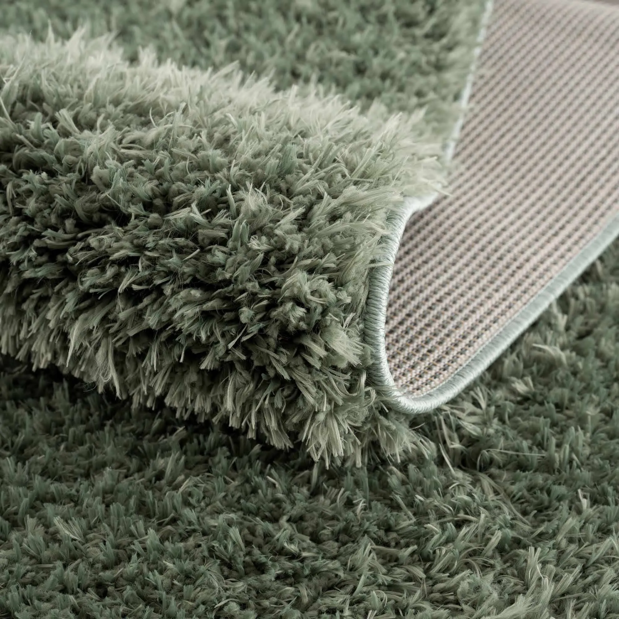 Faina Machine Washable Fluffy Carpet Solid Shag Plain Area Rug