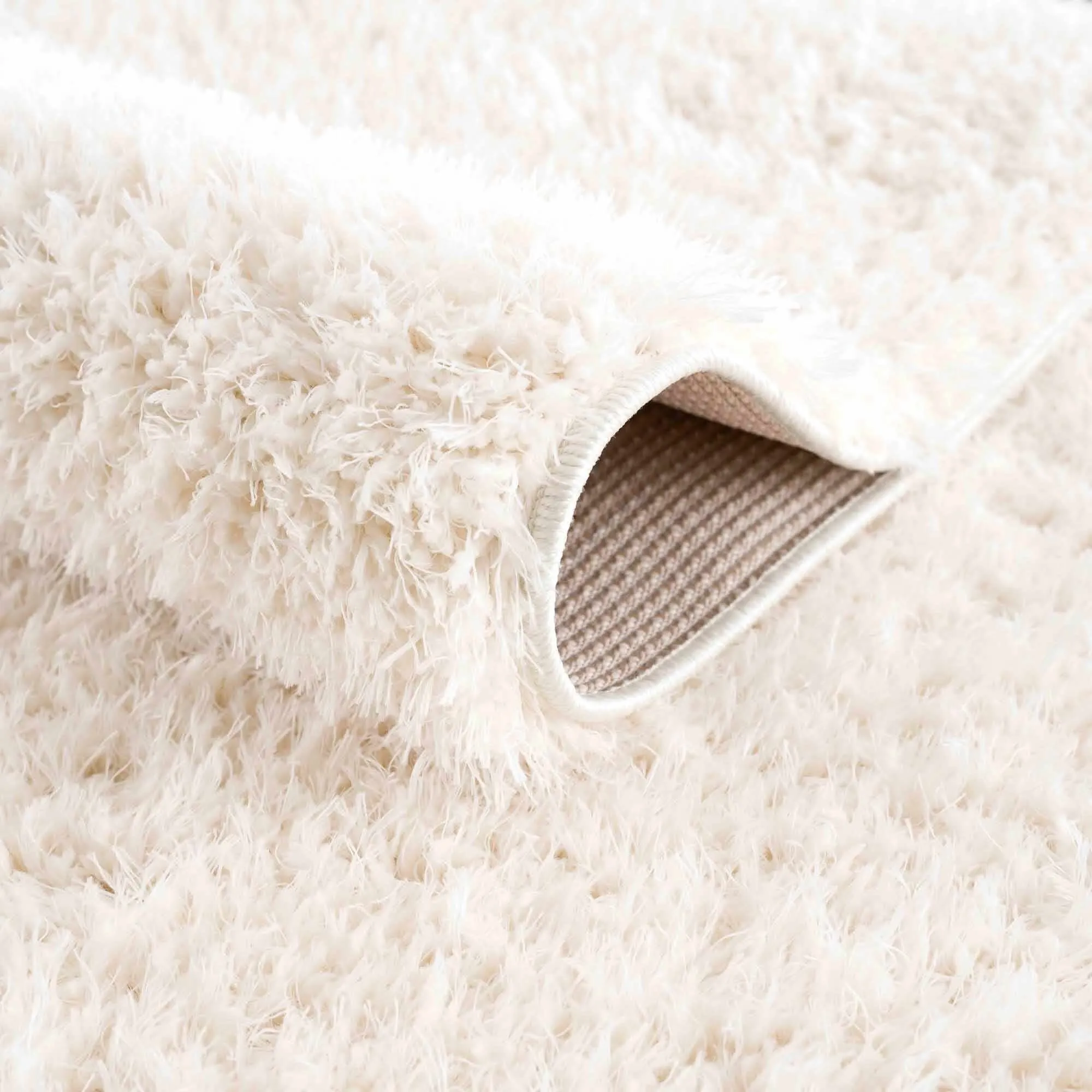 Faina Machine Washable Fluffy Carpet Solid Shag Plain Area Rug