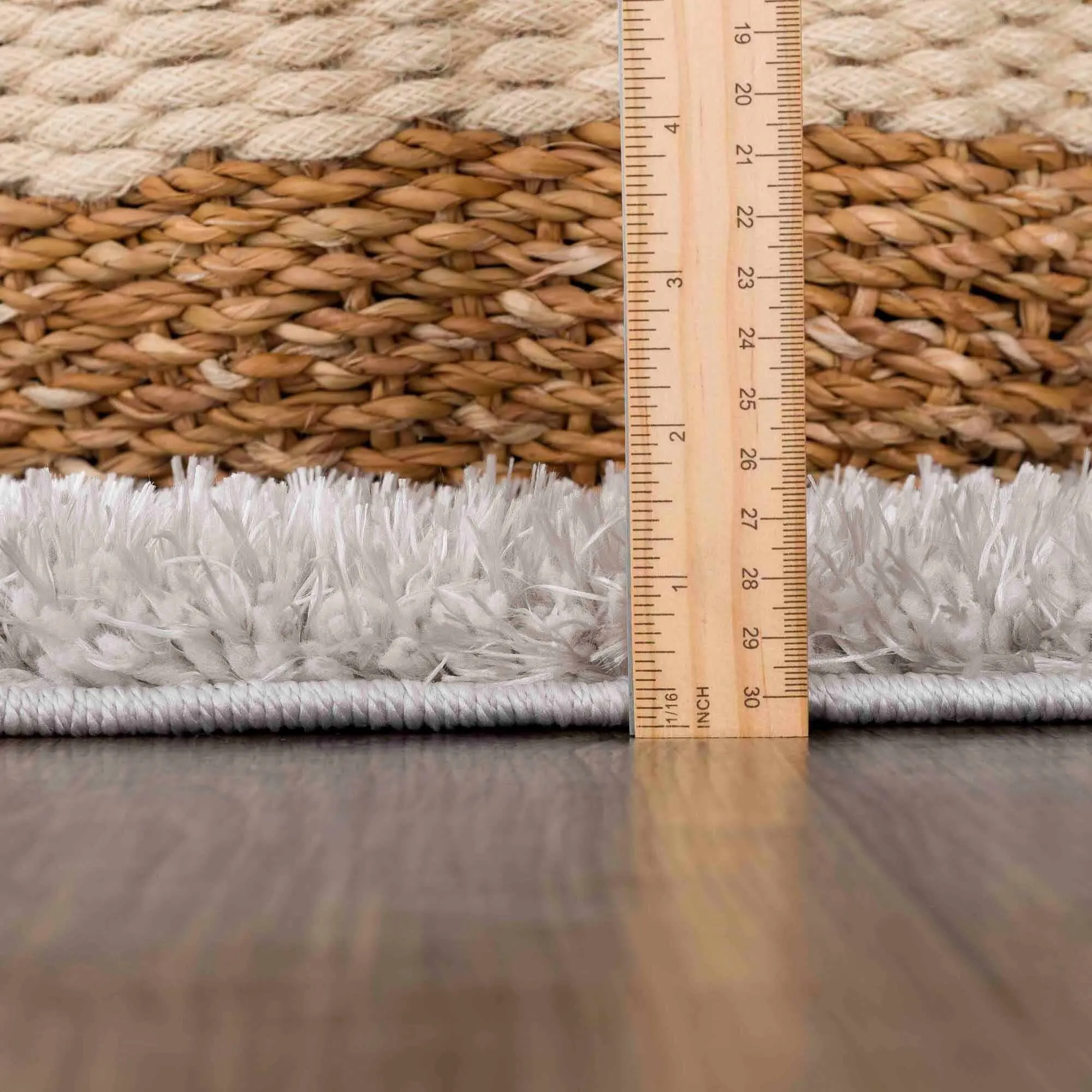 Faina Machine Washable Fluffy Carpet Solid Shag Plain Area Rug