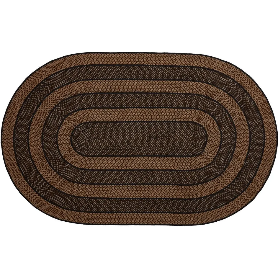 Farmhouse Jute Rug Oval w/ Pad 60x96 - 5' x 8'