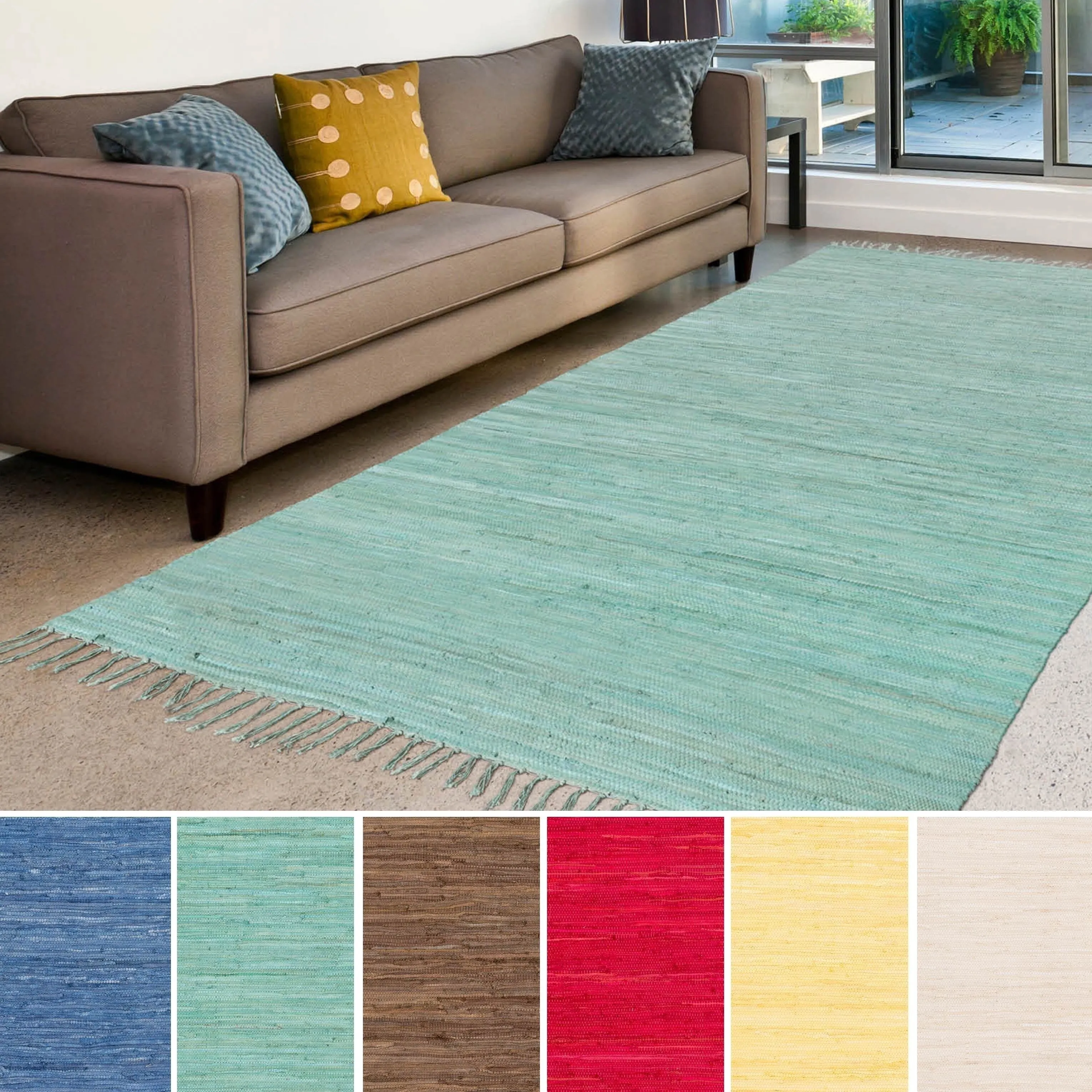 Flat Woven Mya Cotton Rug