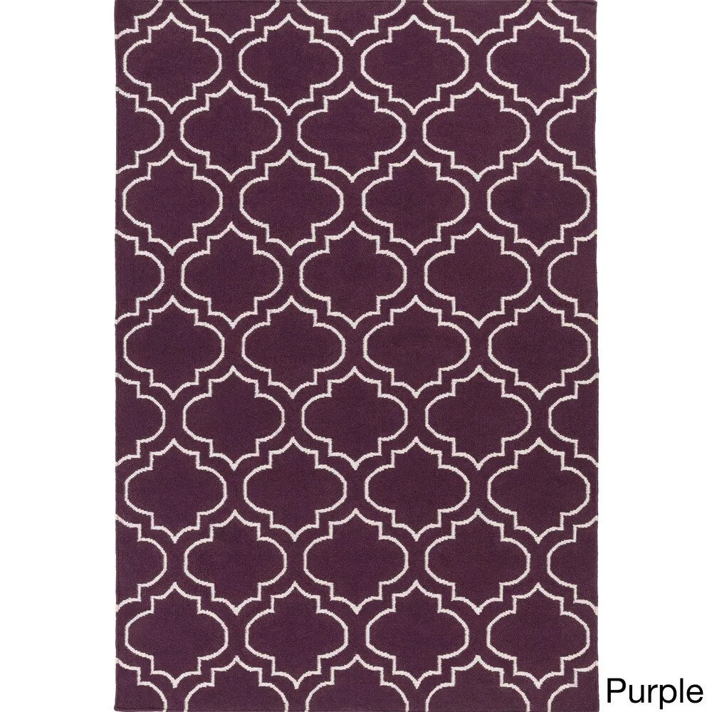 Flatweave Melksham Wool Rug - 8' x 10'
