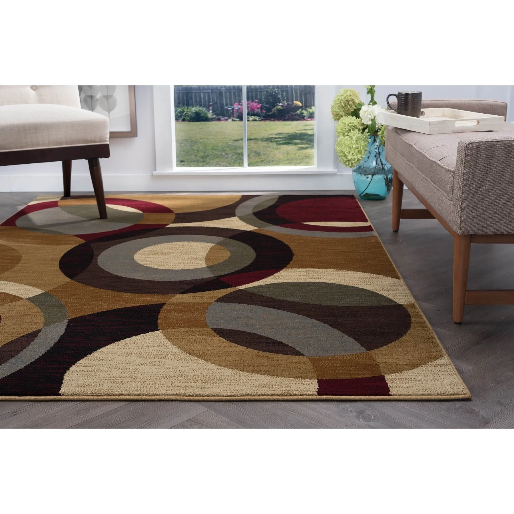 Flora Modern & Contemporary Geometric Indoor Area Rug