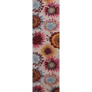 Floral Contemporary Oriental Staircase Runner Rug Wool Hand-tufted - 2'7 x 9'10