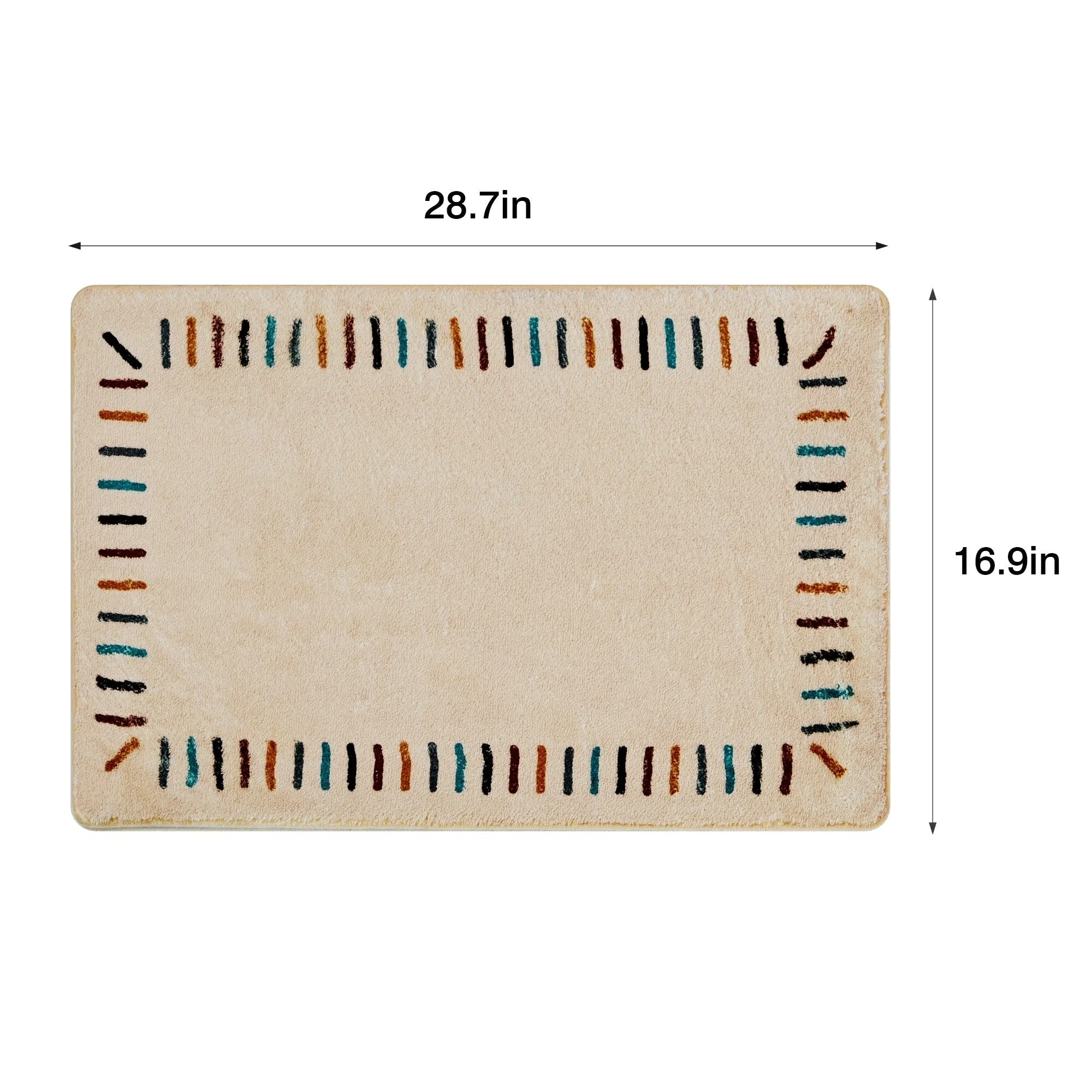 Front Door Mat Entry Doormat Non Slip Thin Washable Inside Entryway Mats for Home Entrance