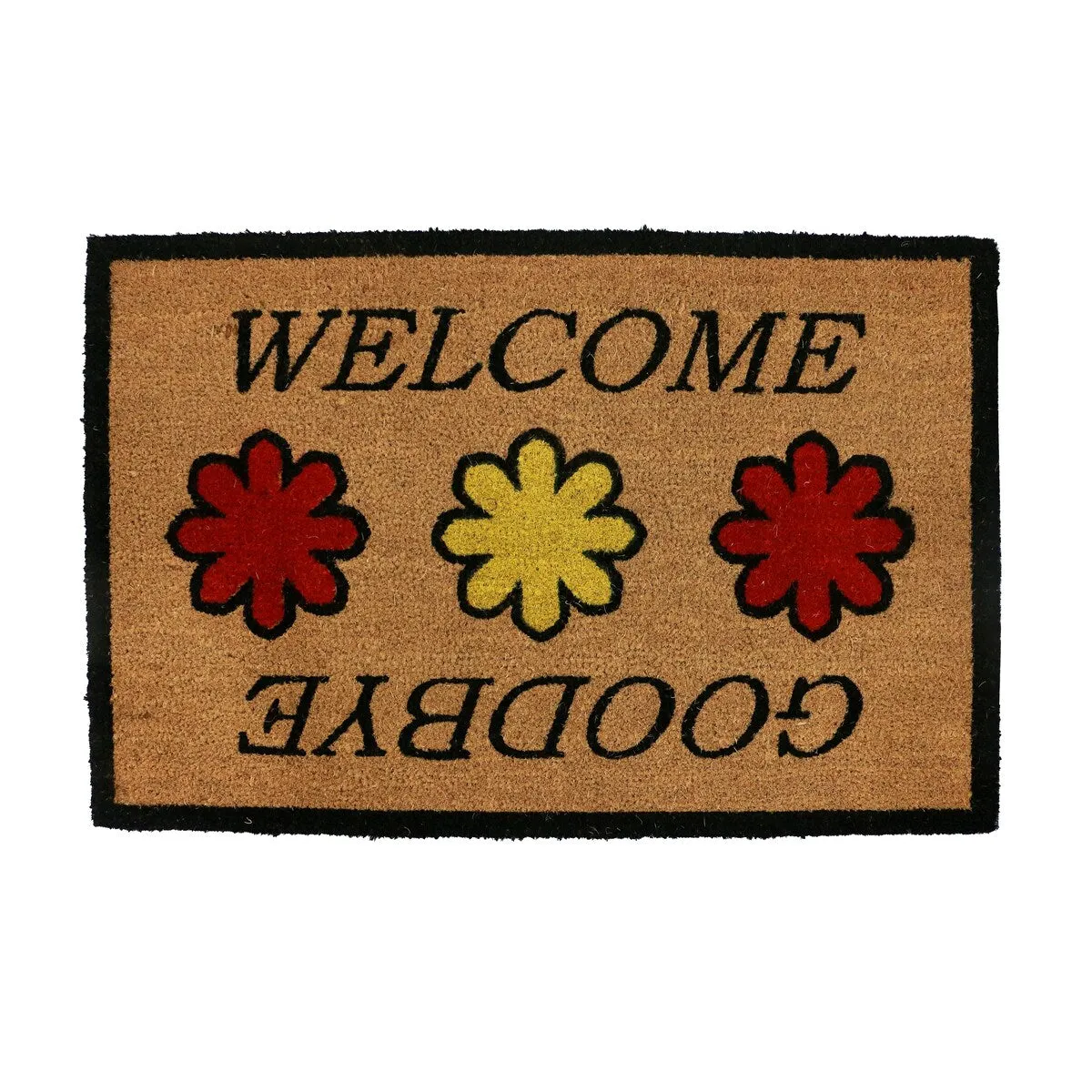 George Towne Living-OVERSIZED-24x36 Outdoor Coir Mat-Welcome Goodbye - 24x36