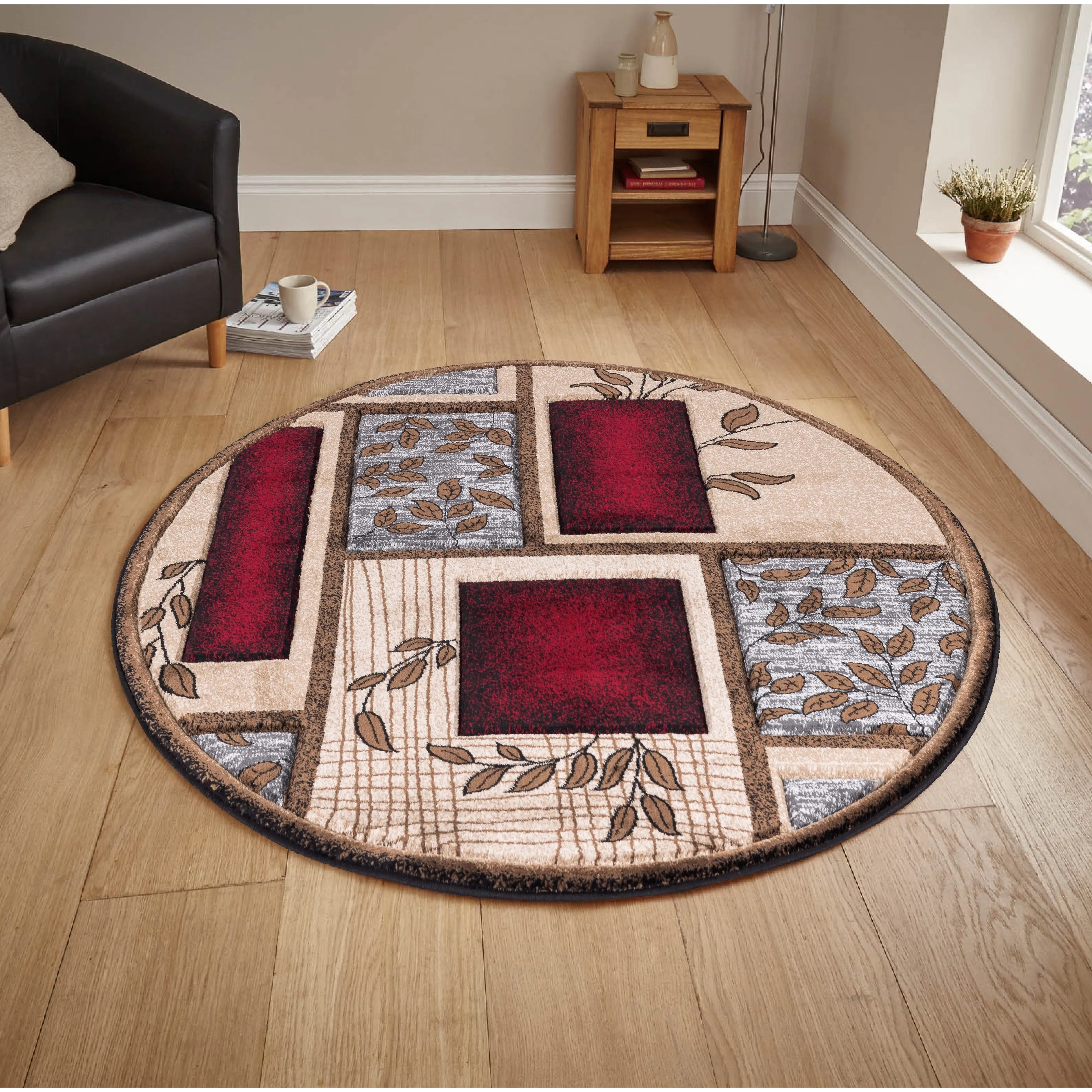 Glamour Collection Polypropylene Area Rug