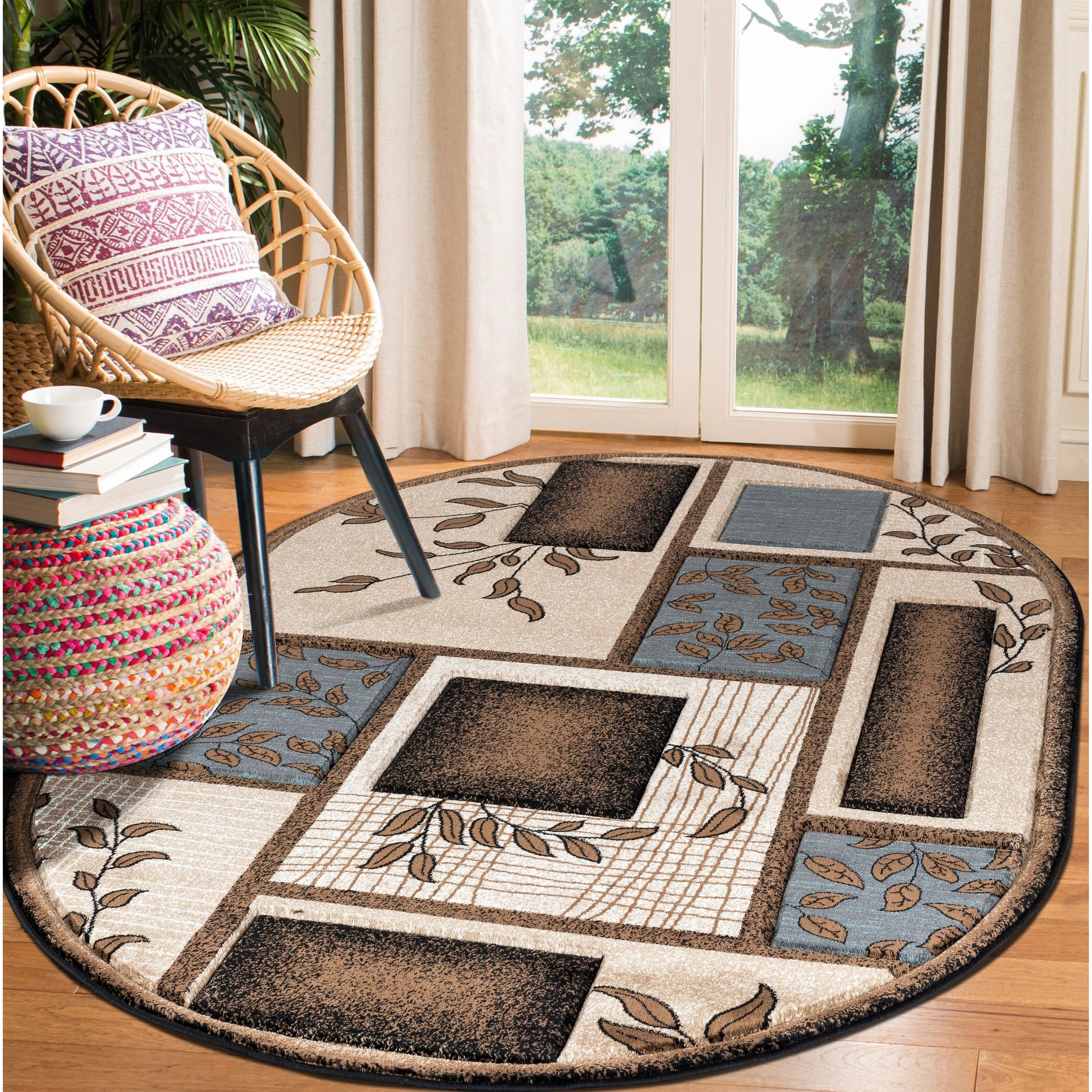 Glamour Collection Polypropylene Area Rug